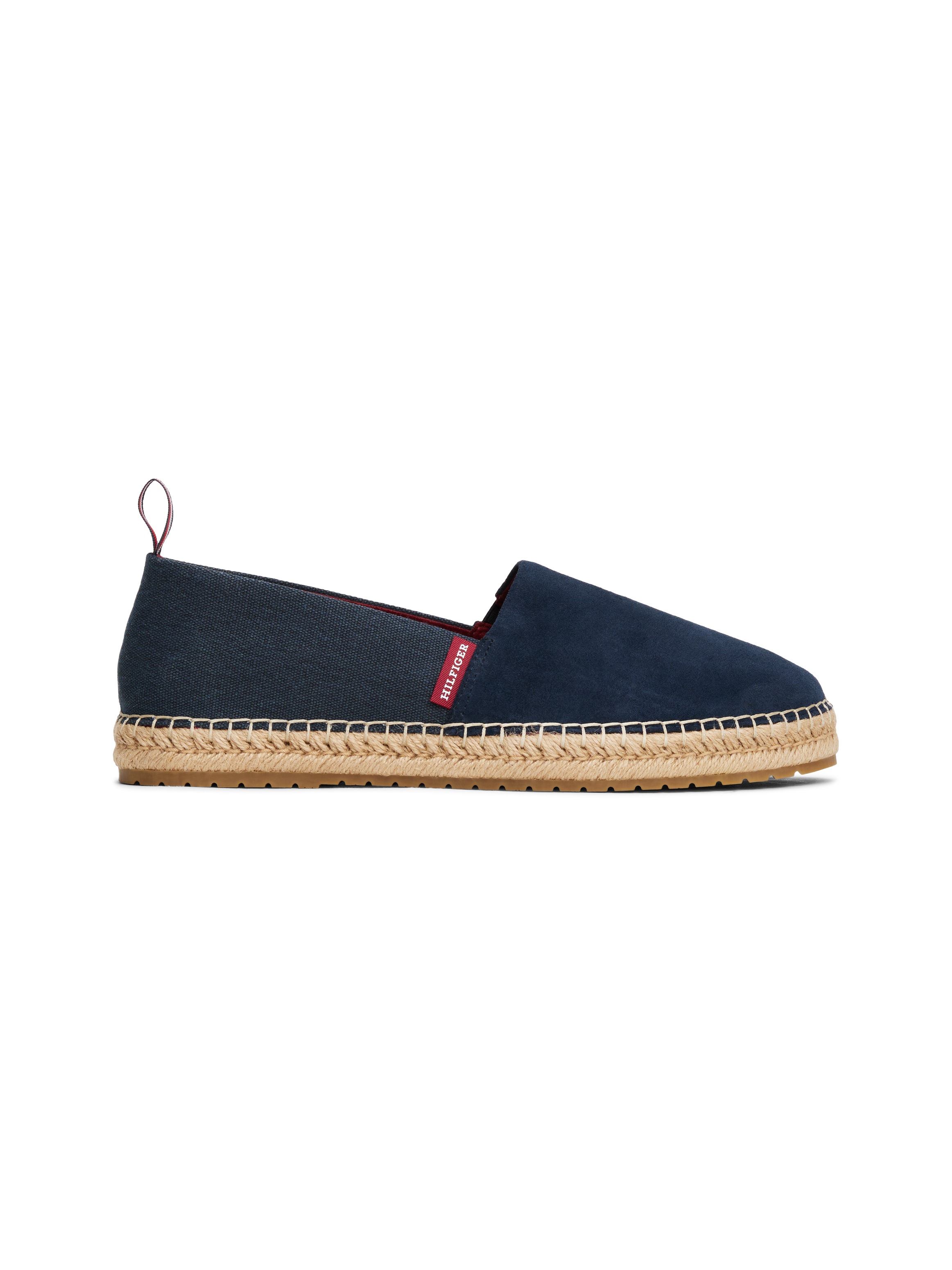 Tommy Hilfiger Espadrille »HILFIGER FLEX MIX ESPADRILLE«, Sommerschuh, Schlupfschuh, Slipper mit seitlichem Logo-Schriftzug