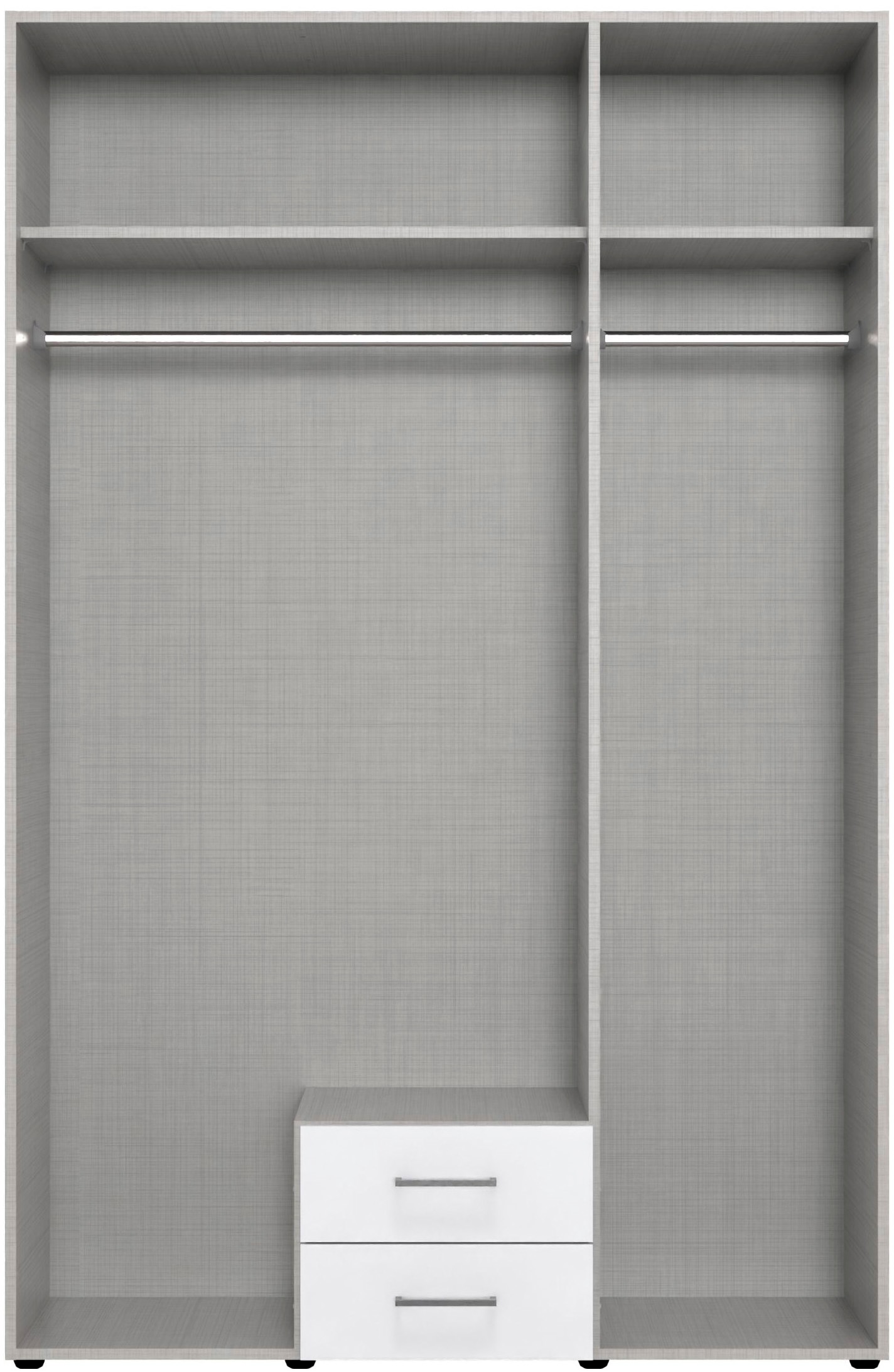 Thumbnail - Wimex Drehtürenschrank "Mugano" mit langen oder kurzen Griffen aus Metall, wahlweise mit oder ohne Spiegel, mit Schublad...