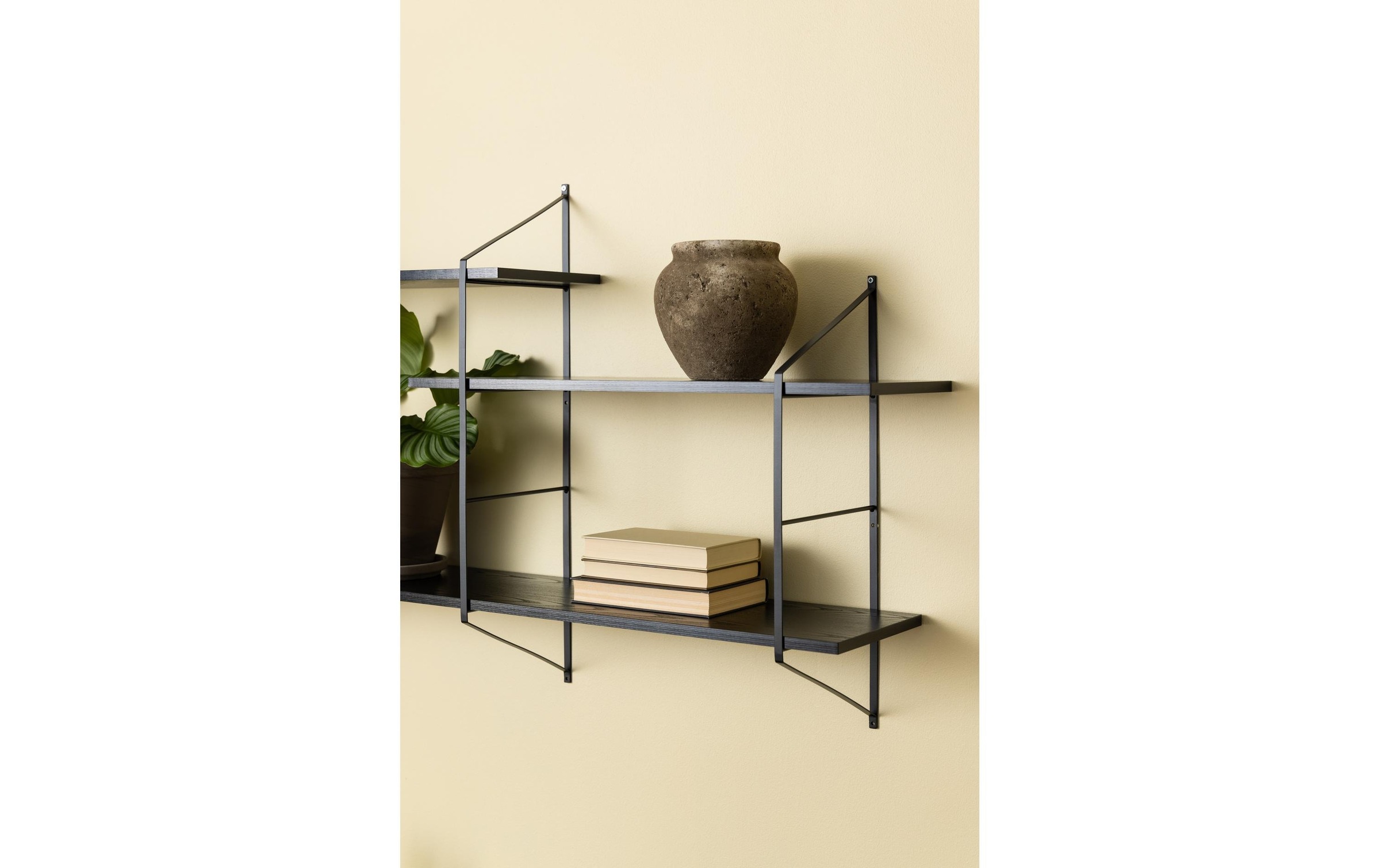 AC Design Wandregal »Belfast 191 x 25,5 x 79 cm, Schwarz«