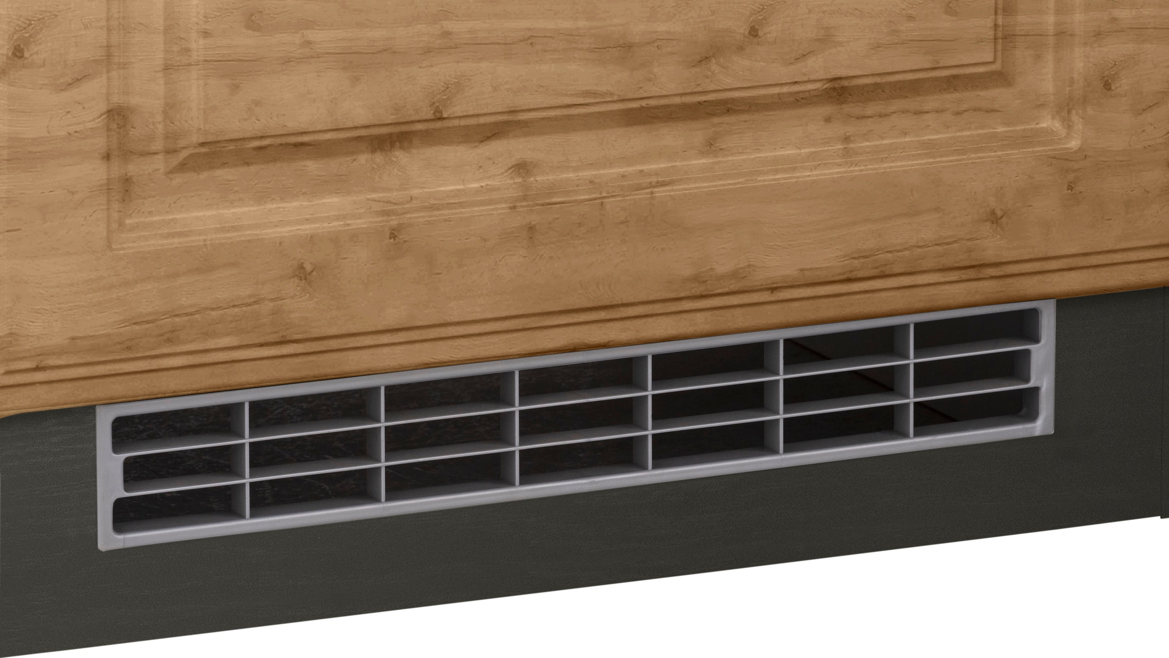 KOCHSTATION Küchenzeile »KS-Stockholm«, Breite 310 cm, mit hochwertigen MDF Fronten im Landhaus-Stil