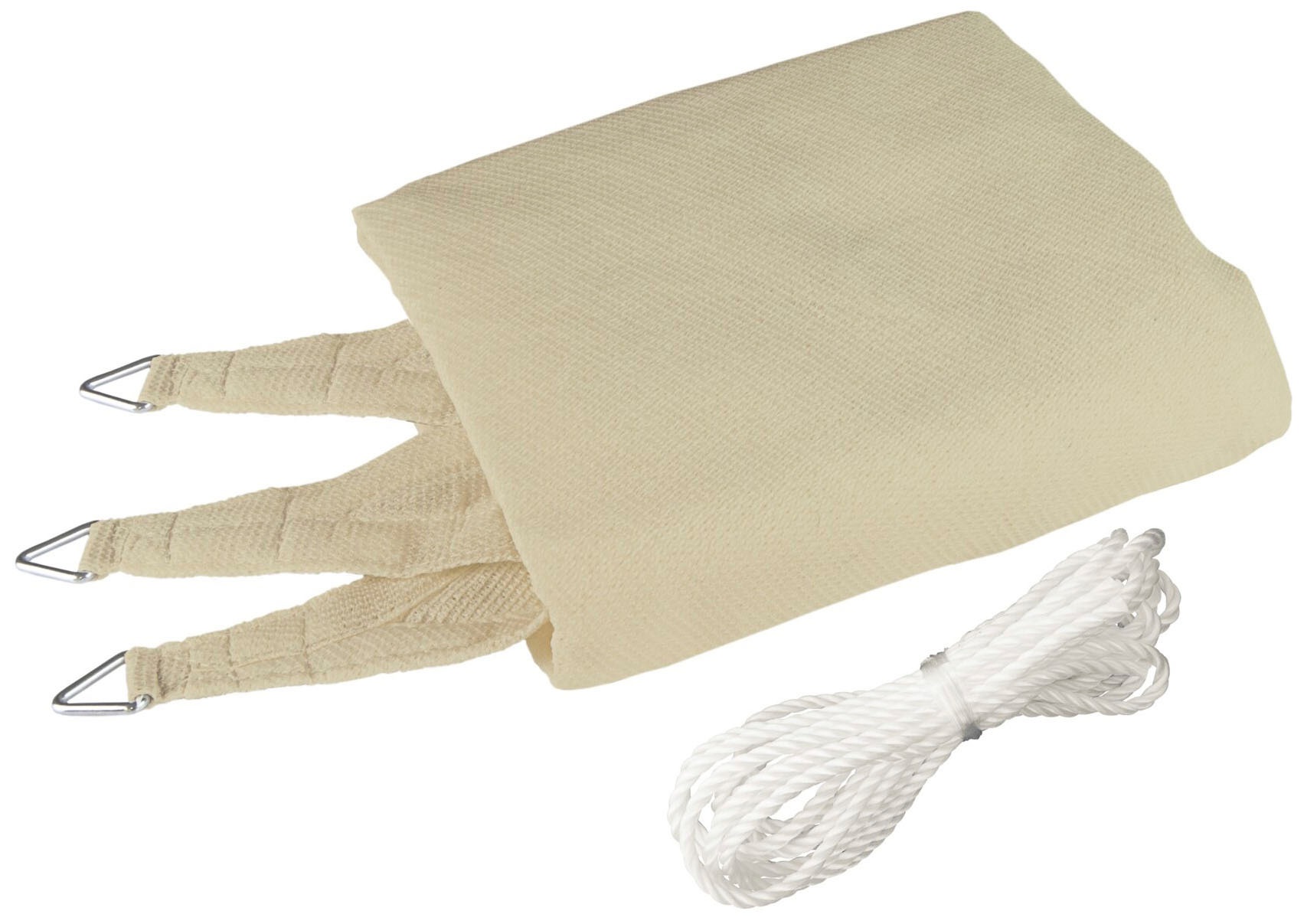 Windhager Sonnensegel »Capri Dreieck«, 4x4x4m, champagner