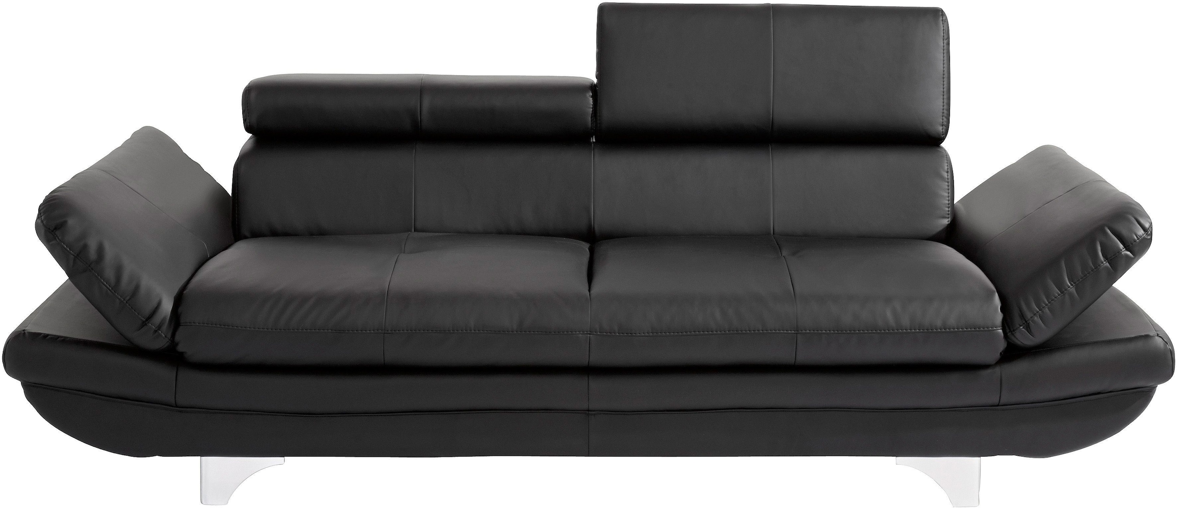 COTTA Polstergarnitur »Enterprise« Set,  Set bestehend aus: 3-Sitzer mit Arm- & Kopfteilverstellung & Hocker