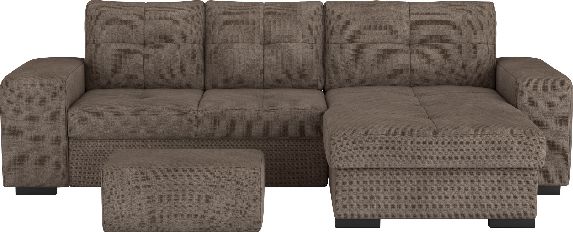 COTTA Ecksofa »Mattina L-Form«, inkl. Hocker, wahlweise mit Bettfunktion und Bettkasten