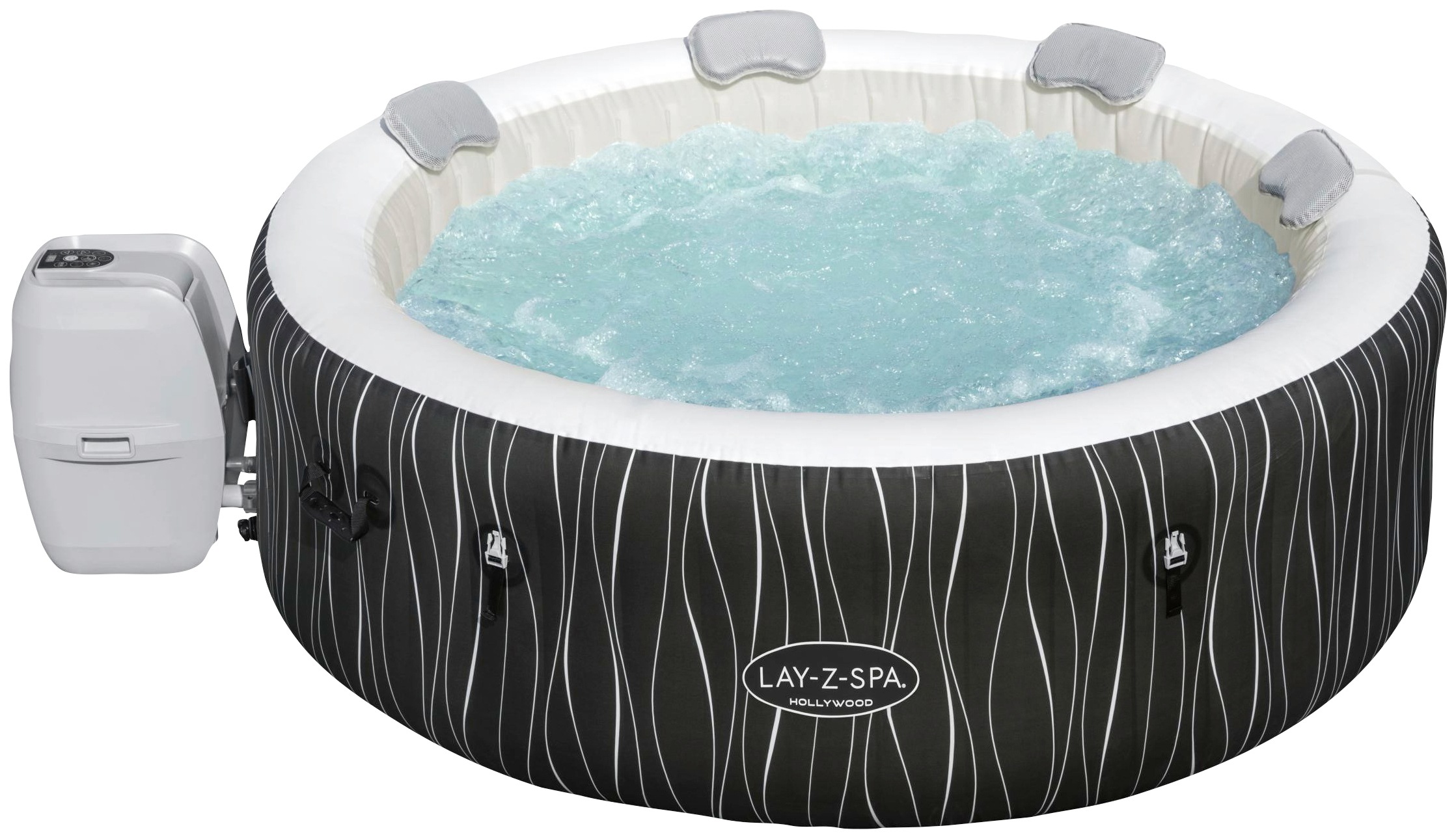 Bestway Whirlpool »LAY-Z-SPA® LED-Hollywood AirJet™«, ØxH: 196x66 cm, für bis zu 6 Personen