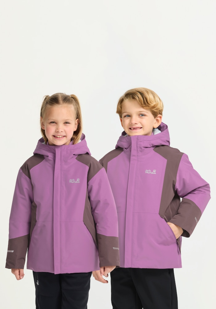 Jack Wolfskin Skijacke "SNOWFLASH JKT K" Winterjacke für Kinder, wasserdicht, warm