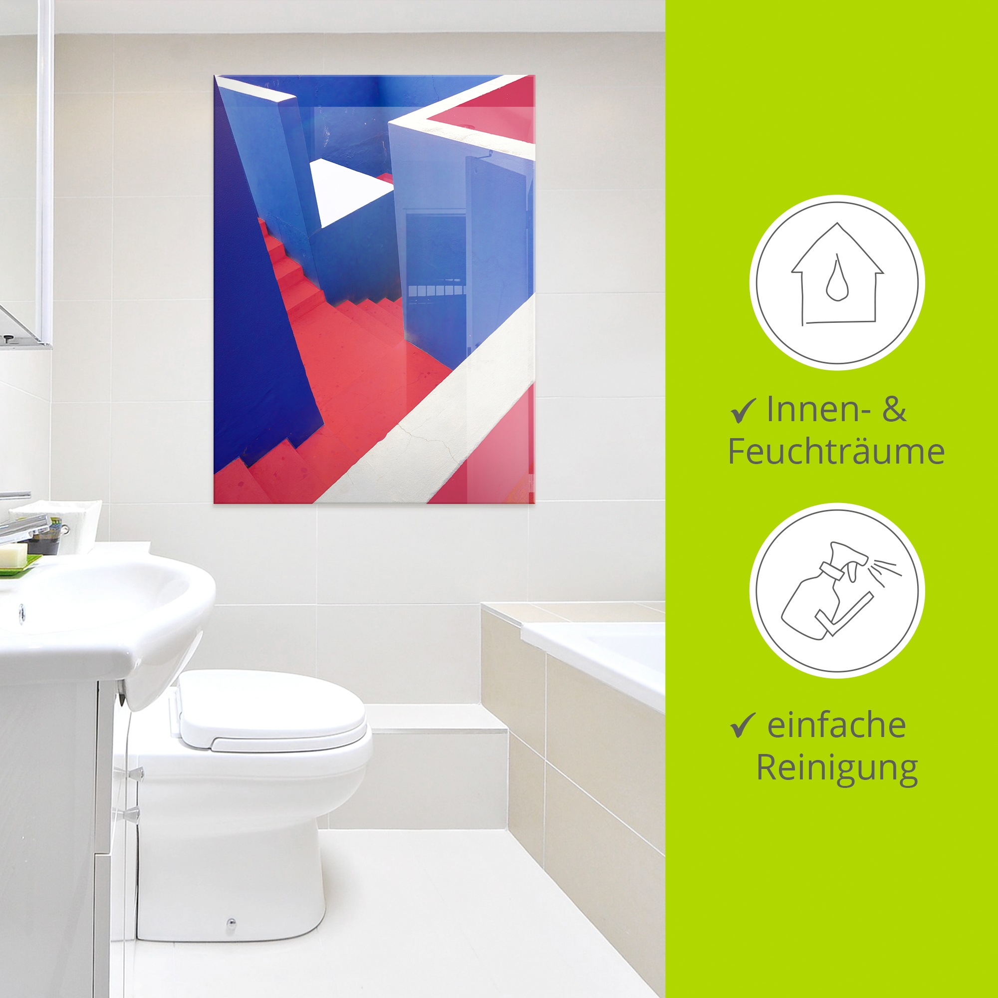 Thumbnail - Artland Glasbild "staircase" Elemente der Architektur 1 Stk. tlg. in verschiedenen Größen