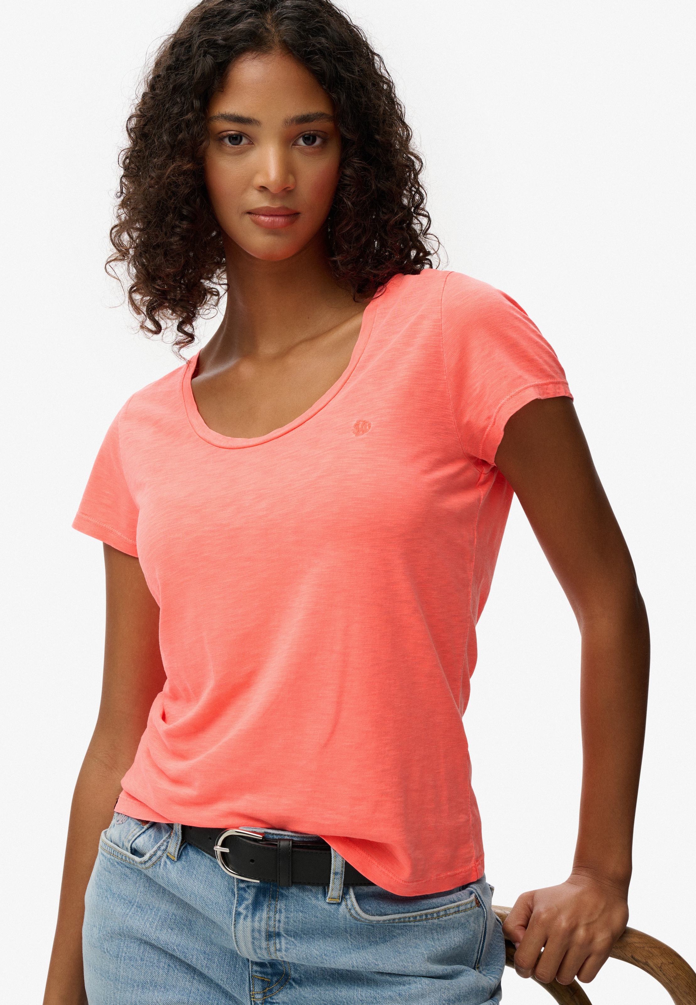 Superdry T-Shirt "STUDIOS SCOOP NECK TEE" günstig online kaufen