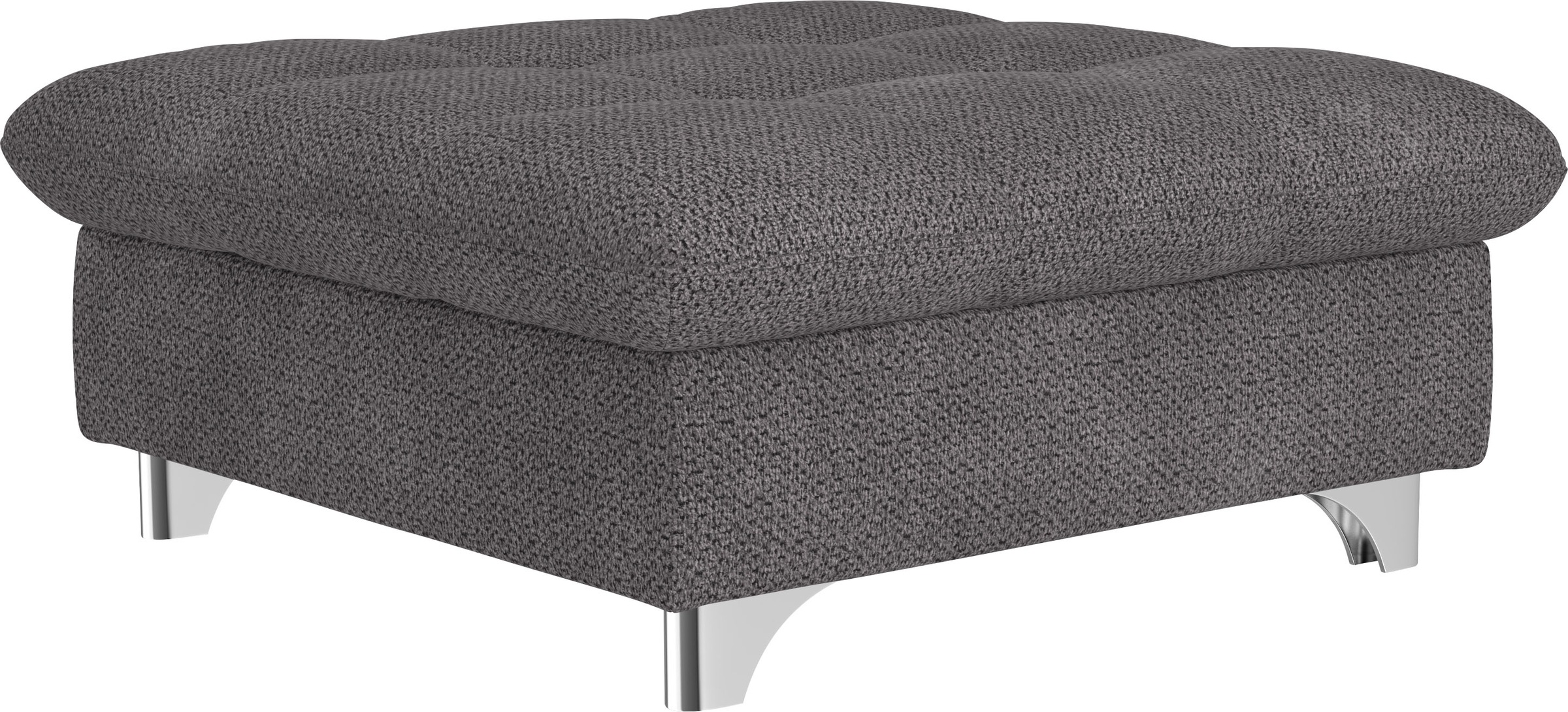 Hocker COTTA, grau, Wohnzimmer, Hocker, "Gemini, B: 108 cm", mit Metallfüße