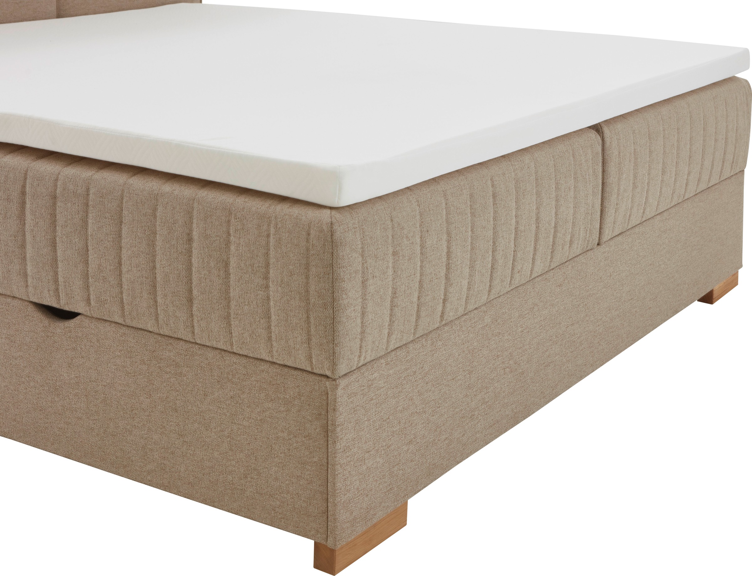 meise.möbel Boxspringbett »Tambo«, inkl. Bettkasten & Topper, erhältlich in 120x200cm oder 180x200cm