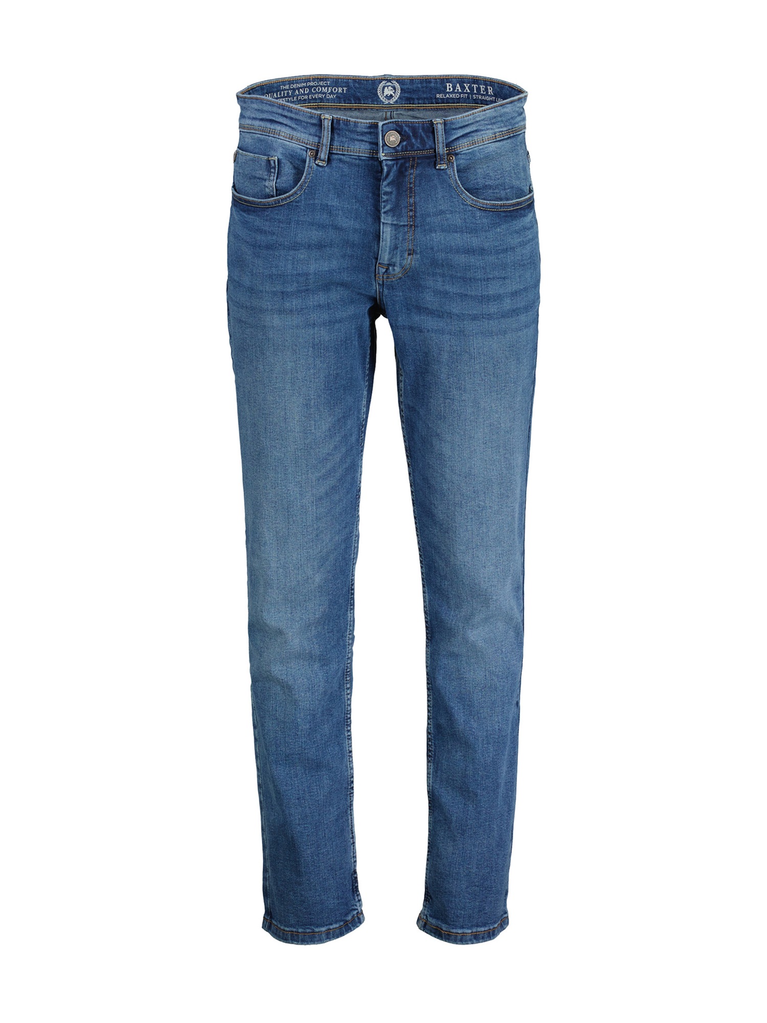 LERROS Relaxhose »LERROS BAXTER 5-Pocket-Denim, RELAXED FIT, unifarben«