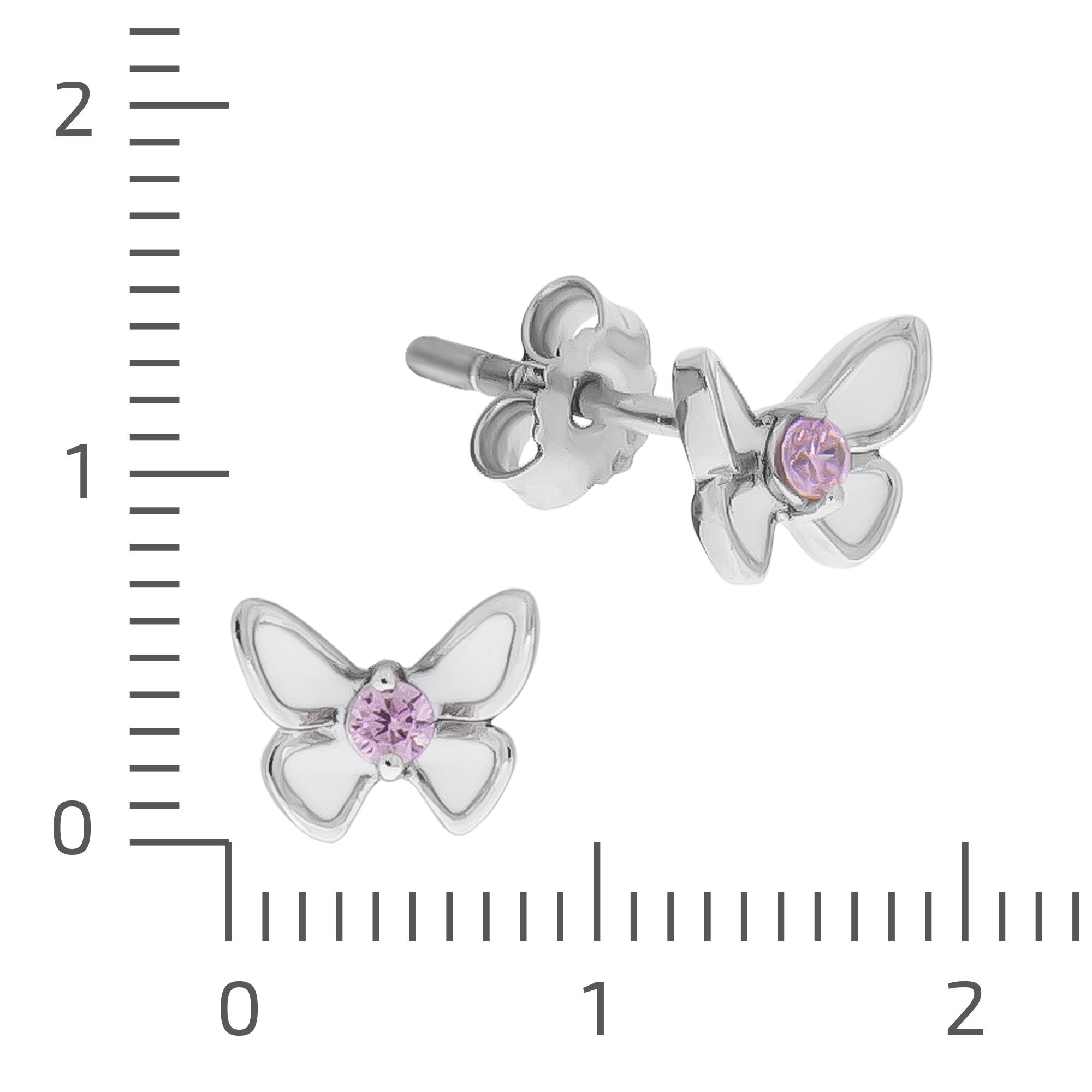 925 Schmetterling »Silber | Ohrstecker Zirkonia pink« Paar BAUR Zeeme