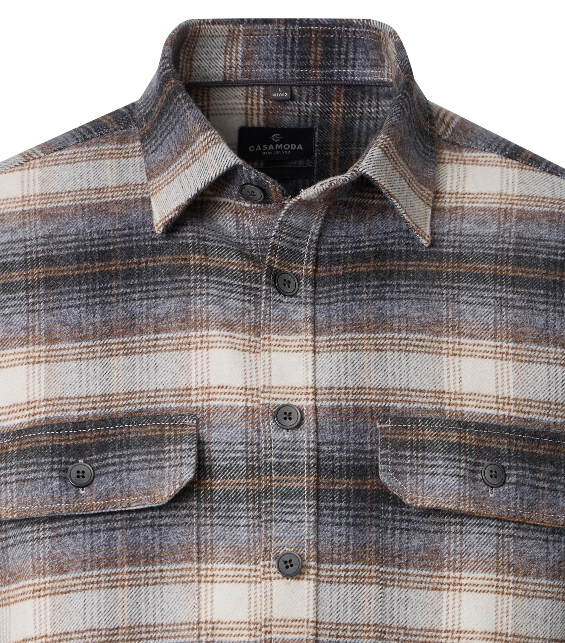 CASAMODA Hemdjacke »CASAMODA Hemdjacke kariert«