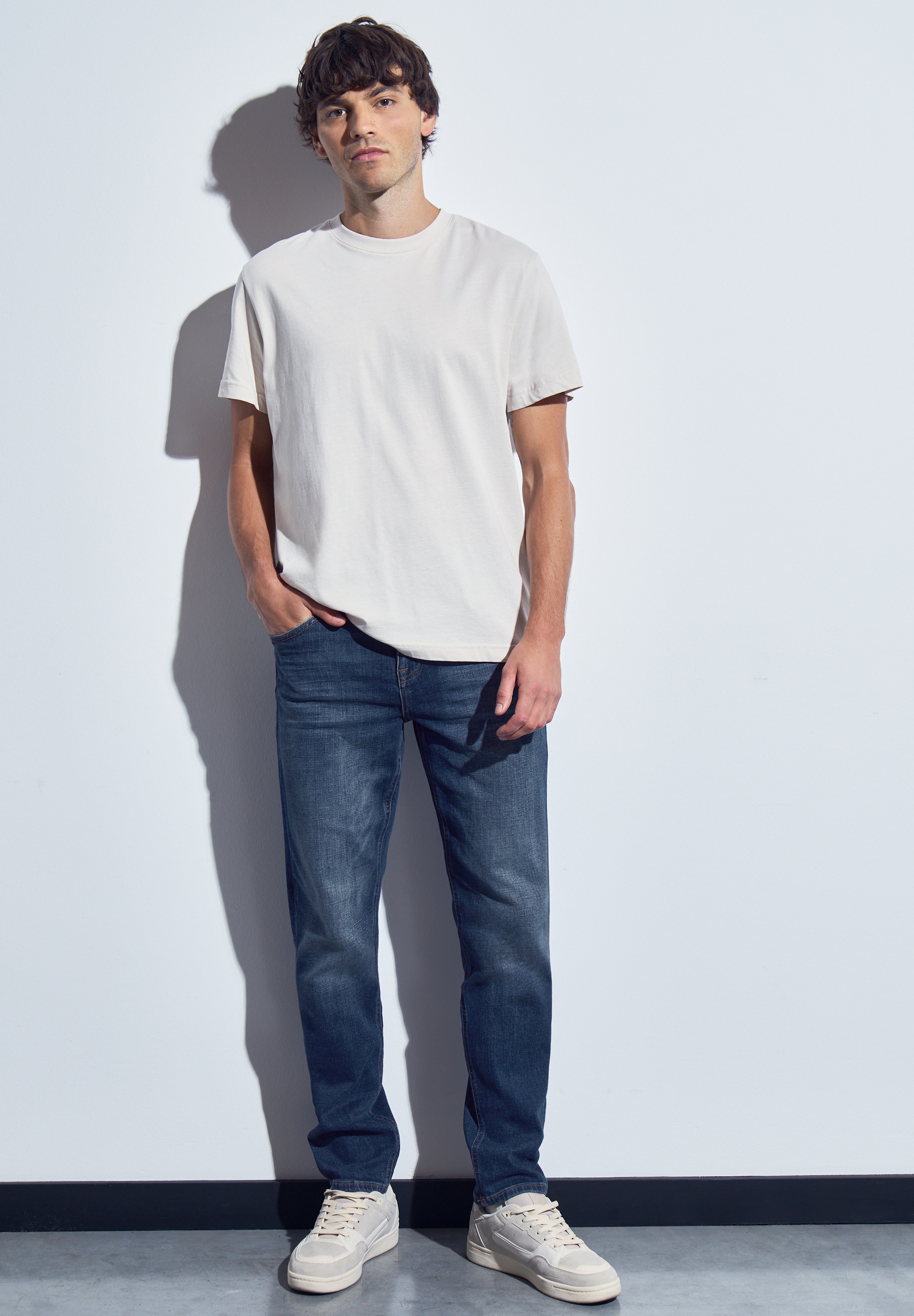 STREET ONE MEN Regular-fit-Jeans, aus Baumwolle mit Stretchanteil