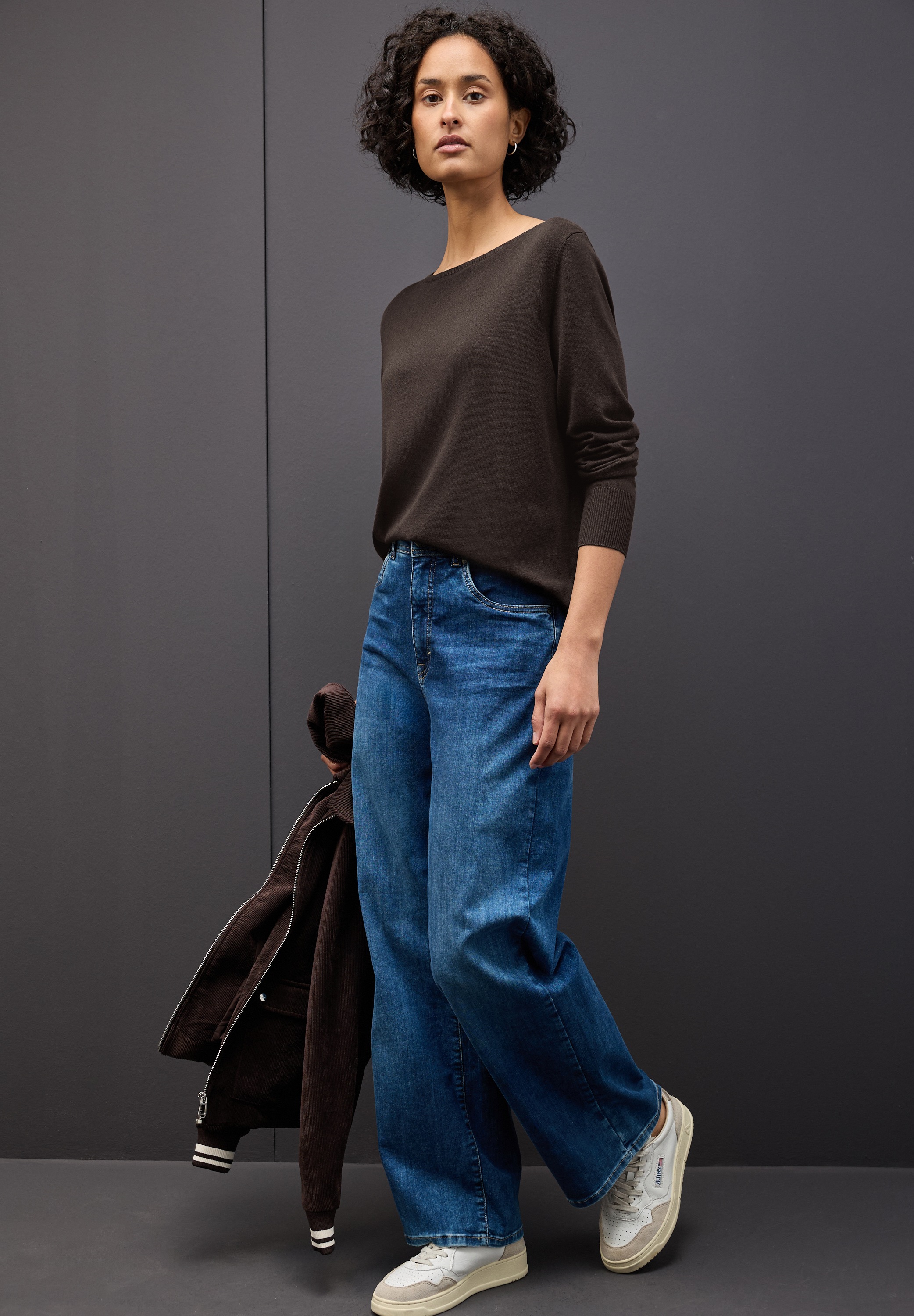 STREET ONE Strickpullover mit U-Boot-Ausschnitt