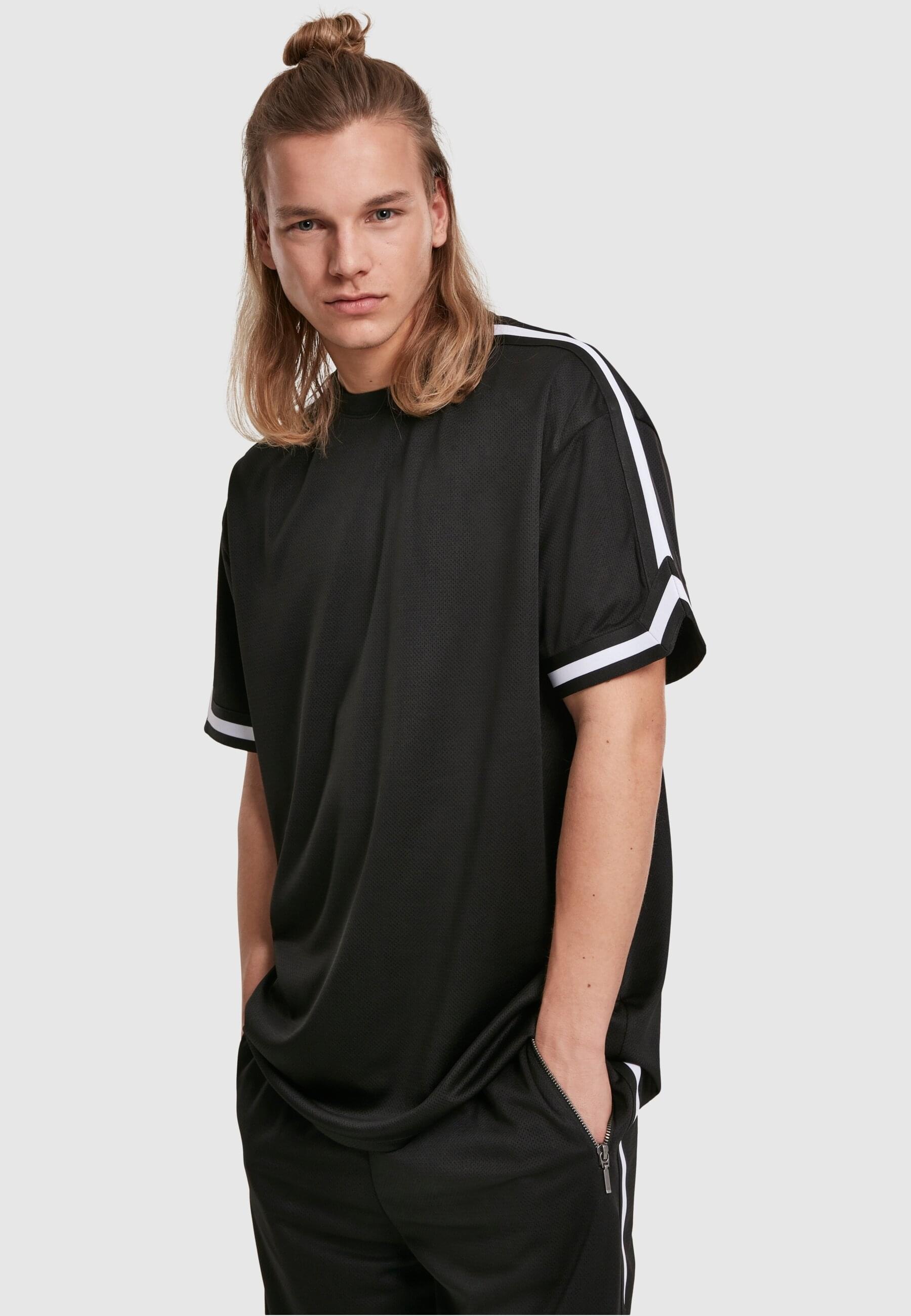 URBAN CLASSICS T-Shirt »Urban Classics Herren Oversized Stripes Mesh Tee«, (1 tlg.)