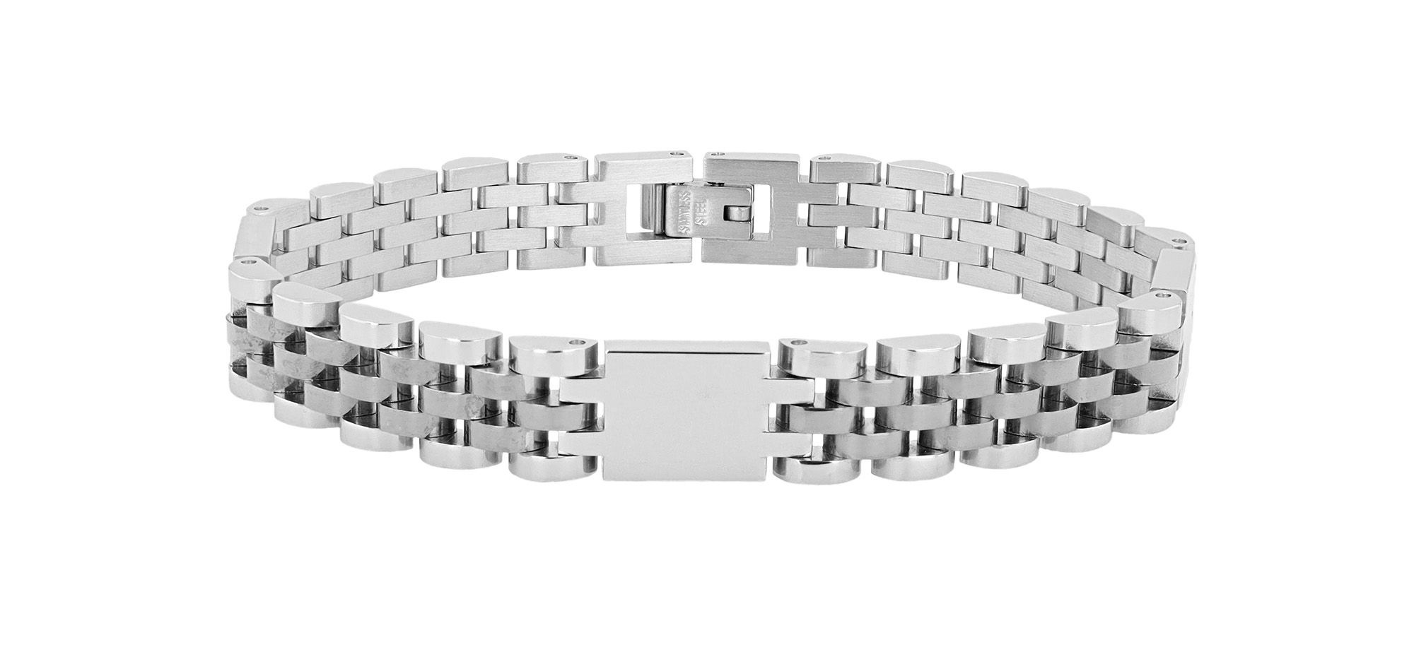 Adelia´s Gliederarmband »Herren Armband – Gliederarmband aus Edelstahl 21 cm« Schöne Geschenkidee zum Jubiläum