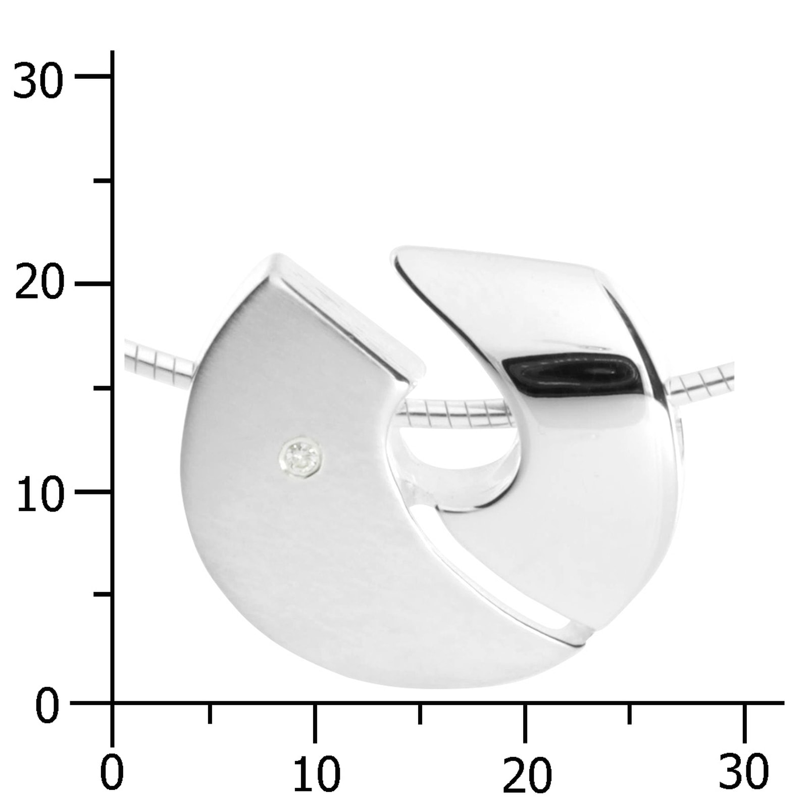 OSTSEE-SCHMUCK Kette mit Anhänger »- Rica - Silber 925/000 - Brillant«
