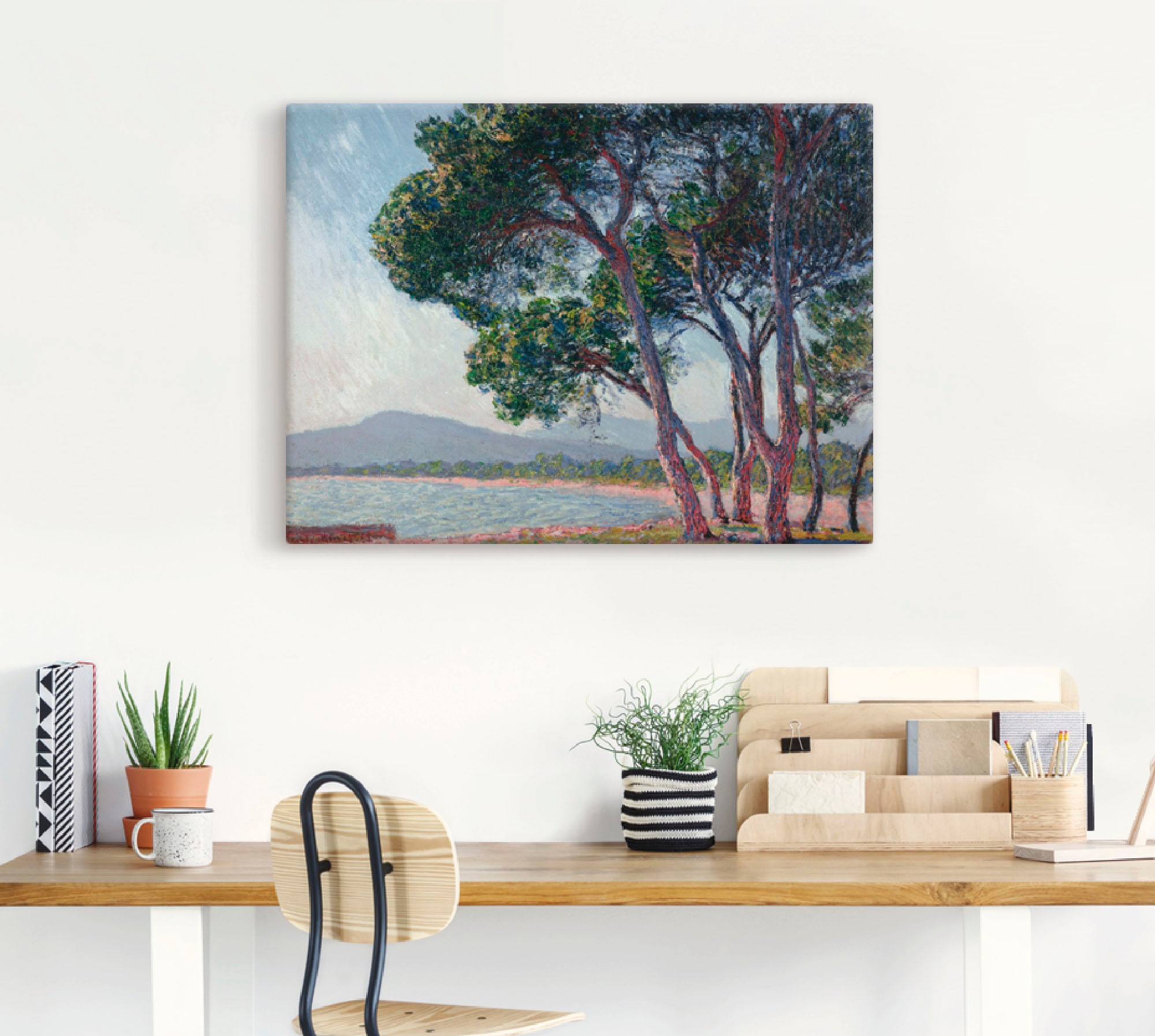 Artland Leinwandbild "Der Strand bei Juan-les-pins. 1888" Gewässer 1 Stk. t günstig online kaufen