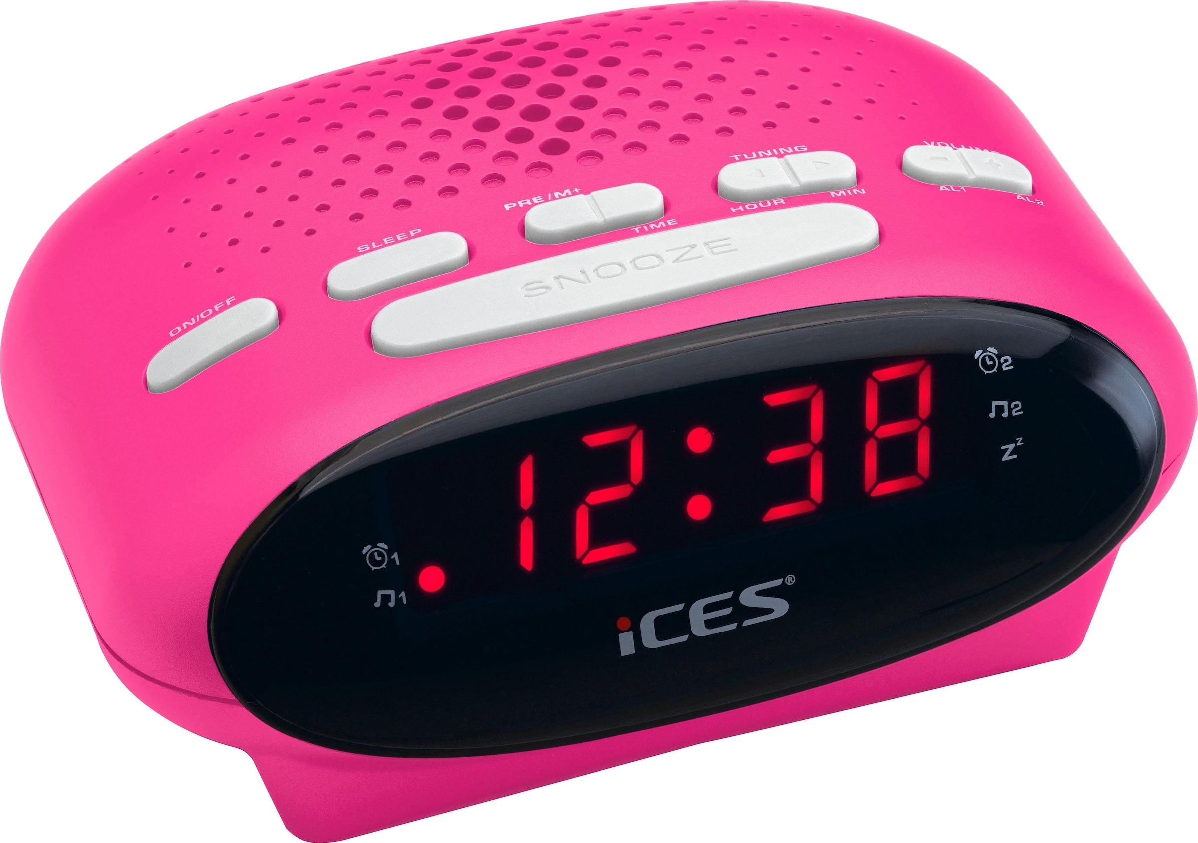 Radiowecker »ICR-210 FM-Uhrenradio«, mit 2 Weckzeiten und Schlummerfunktion