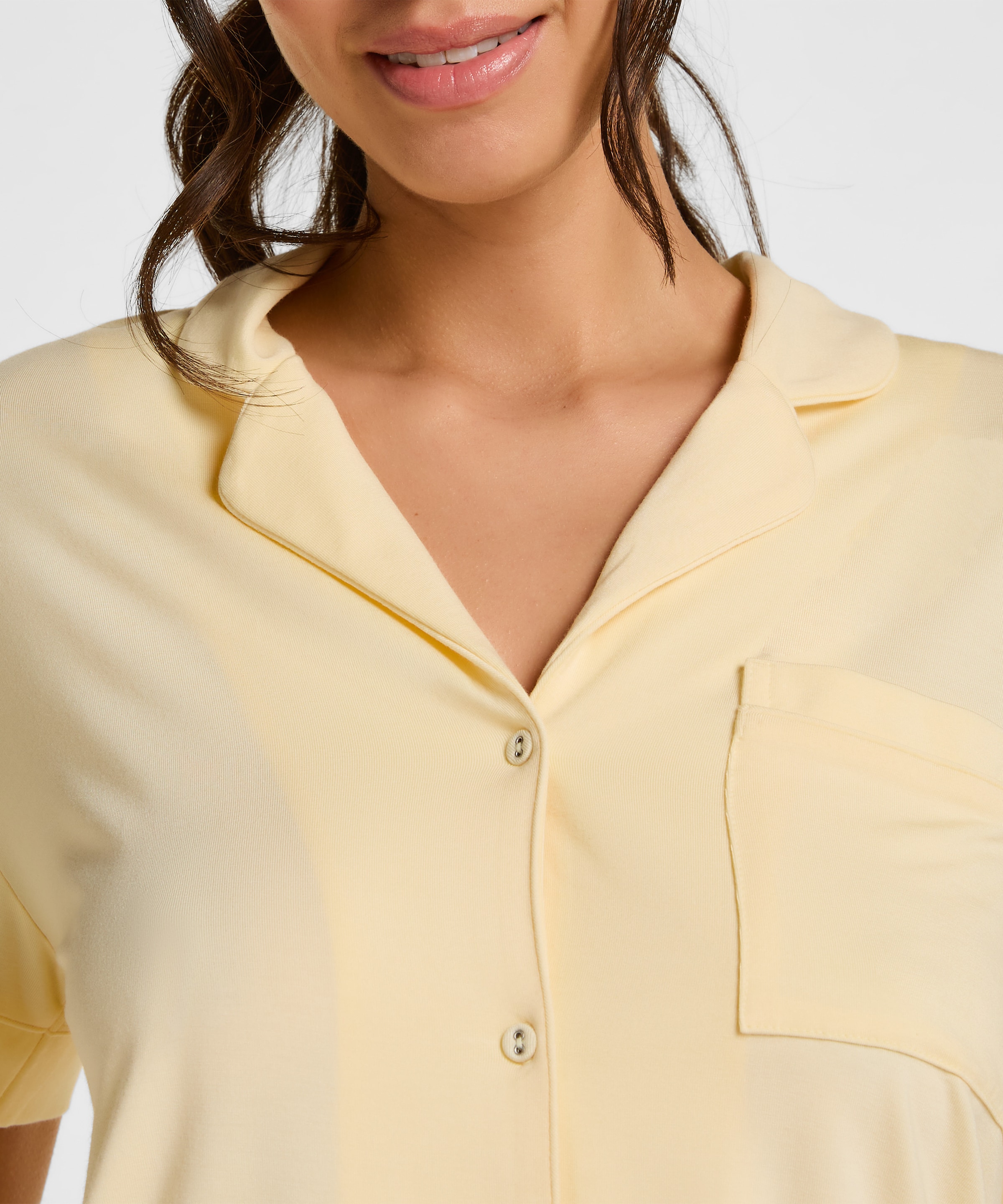 Hunkemöller Pyjama »Kurzärmelige Jersey-Jacke Essential«