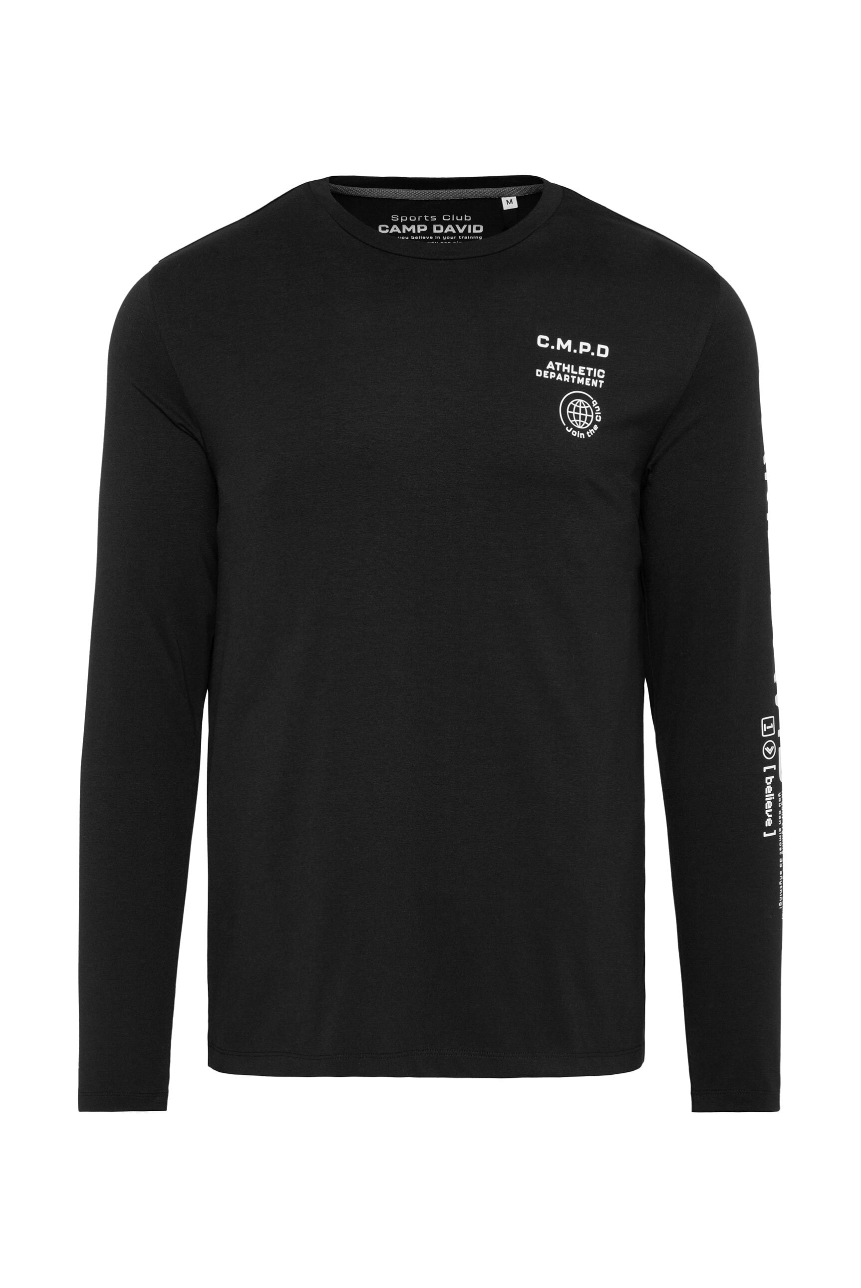 CAMP DAVID Rundhalsshirt, mit Necktape