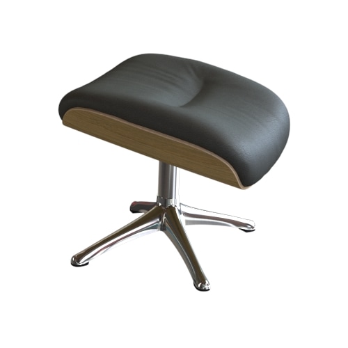Fußhocker FLEXLUX "Clement Beinstütze, Hervorragender Komfort, Robuster Alu Fuß", grau (warm mineral), B:44cm H:39cm T:35cm, 100% Polyester, Hocker, Fußhocker, Beinauflage zur Entspannung, pflegeleicht, Rahmen in Holzoptik