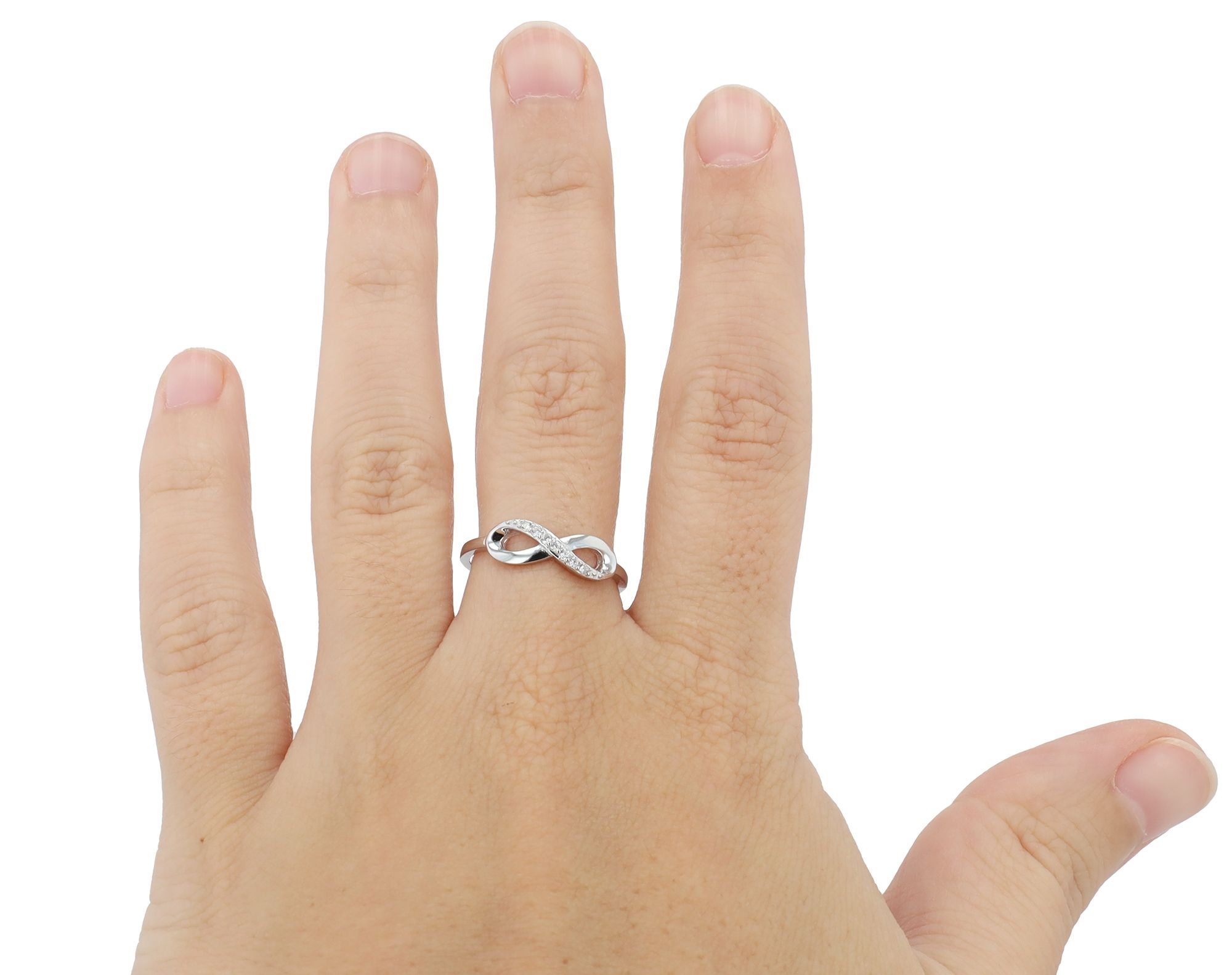 Adelia's Infinity Ring Silver 925 Size 54