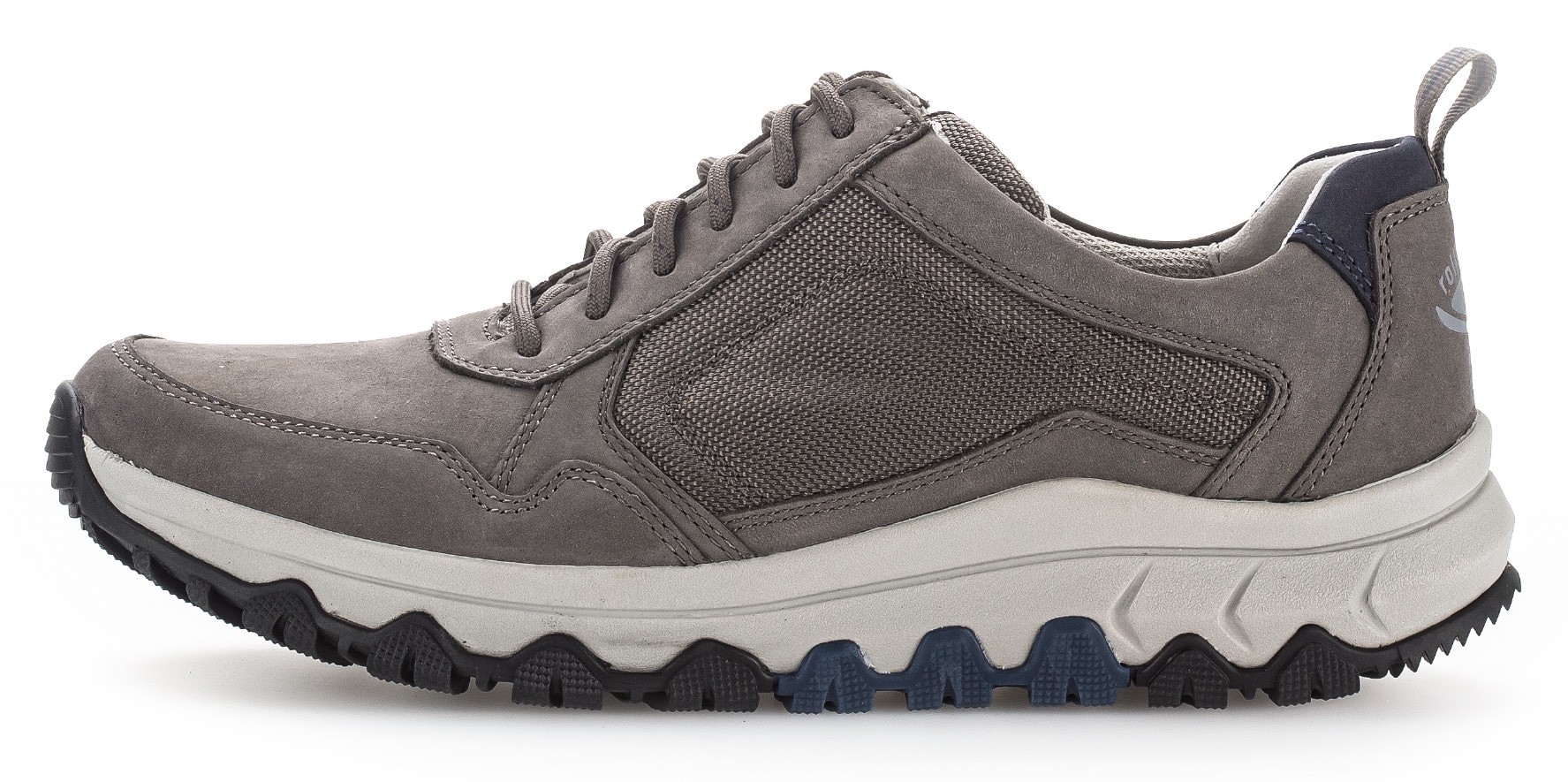 Gabor Rollingsoft Keilsneaker, Freizeitschuh, Halbschuh, Schnürer mit Kontrastnähten, G-Weite