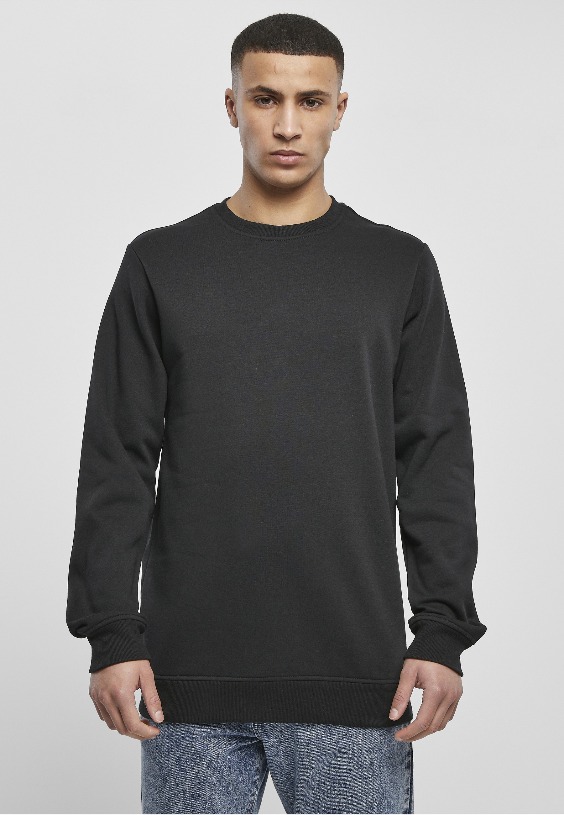 URBAN CLASSICS Sweater »Urban Classics Herren Basic Terry Crew«, 1 Stk.
