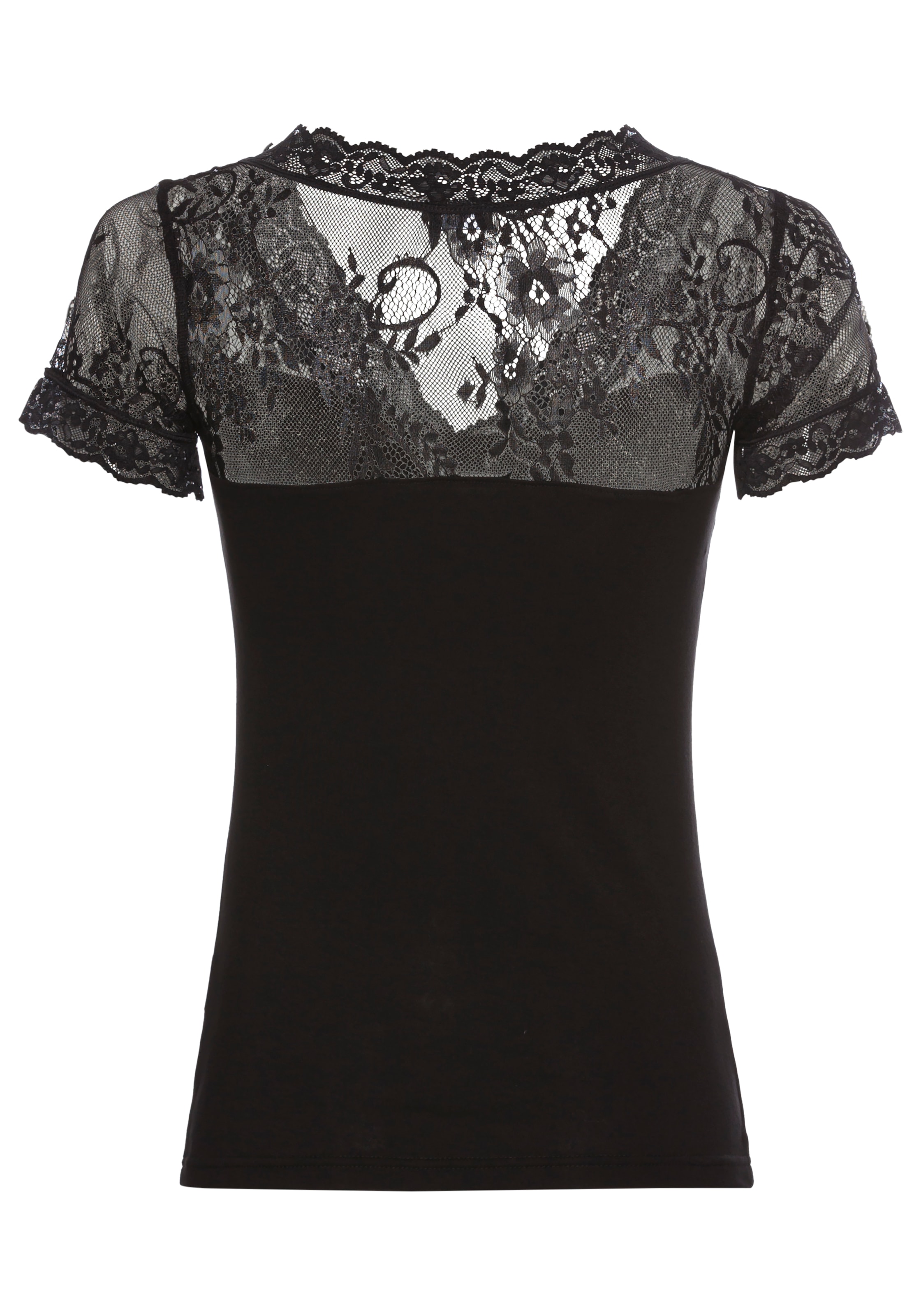 Laura Scott Spitzenshirt, im Lingerie-Look