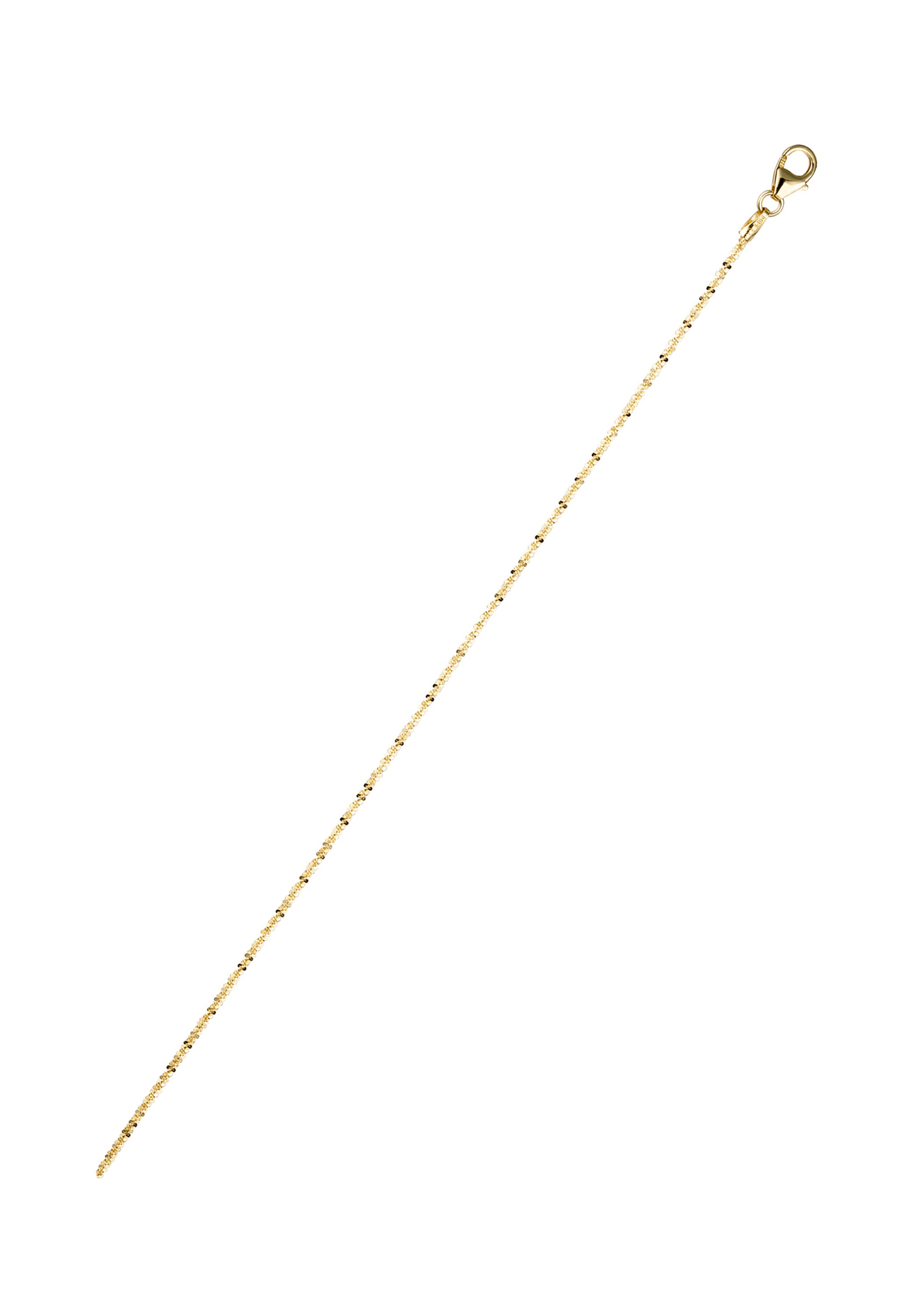 JOBO Criss-Cross Necklace Yellow Gold 42cm 3