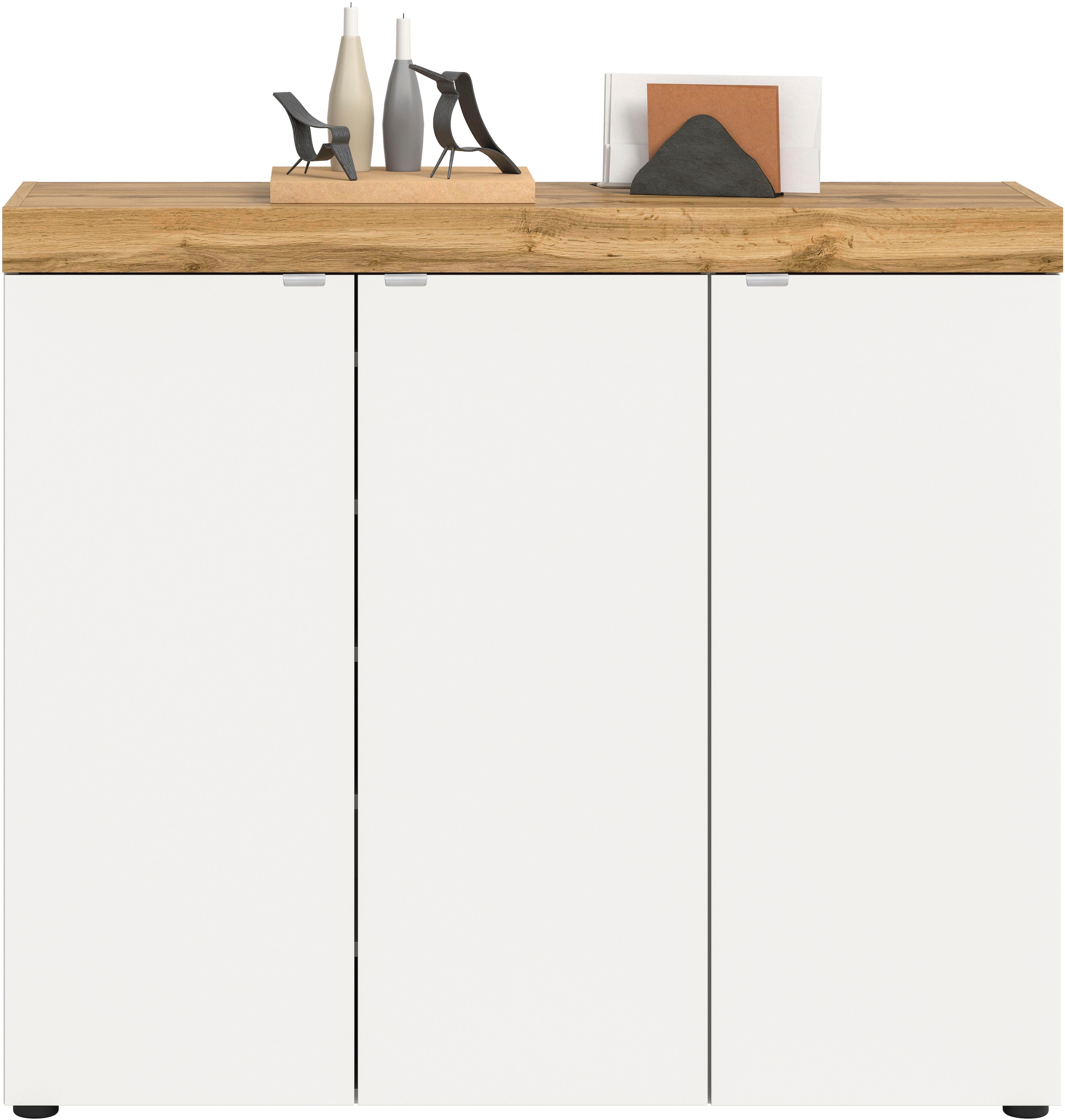OTTO home Schuhschrank »MAMBO II, Breite 115 cm, 3 Türen, 10 Einlegeböden« 1 Stk. tlg. Schuhschrank, Schuhkommode, Flur, Diele