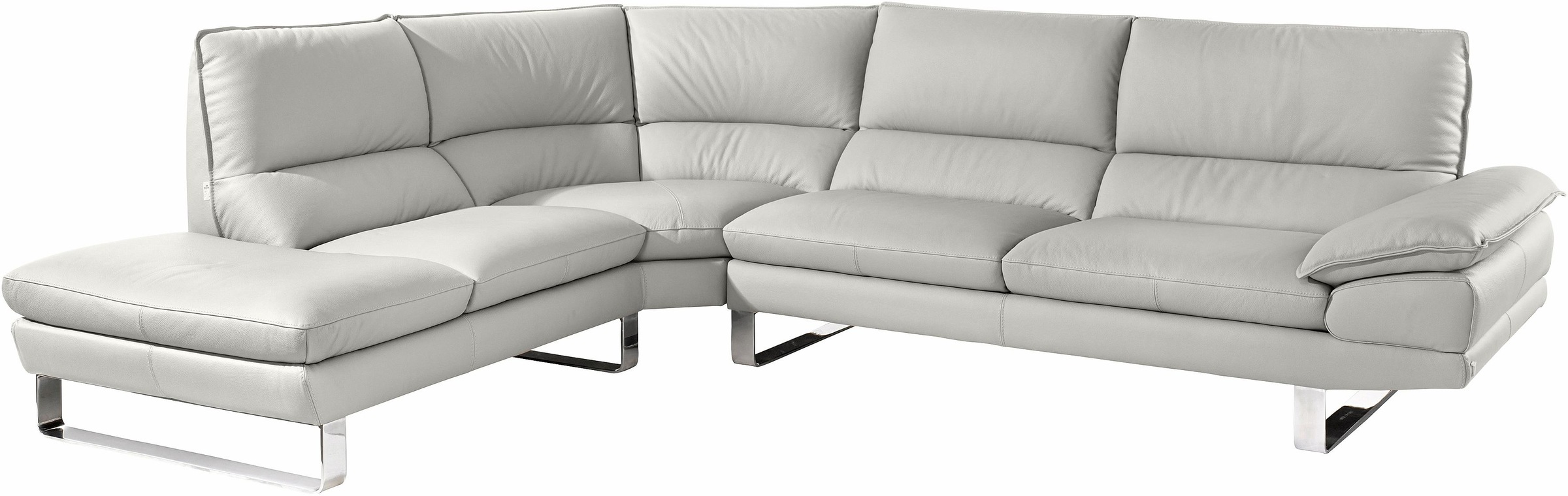 CALIA ITALIA Ecksofa »Dave, italienisches Designsofa mit erstklassigem Sitzkomfort, L-Form«, mit tollen Lederbezügen