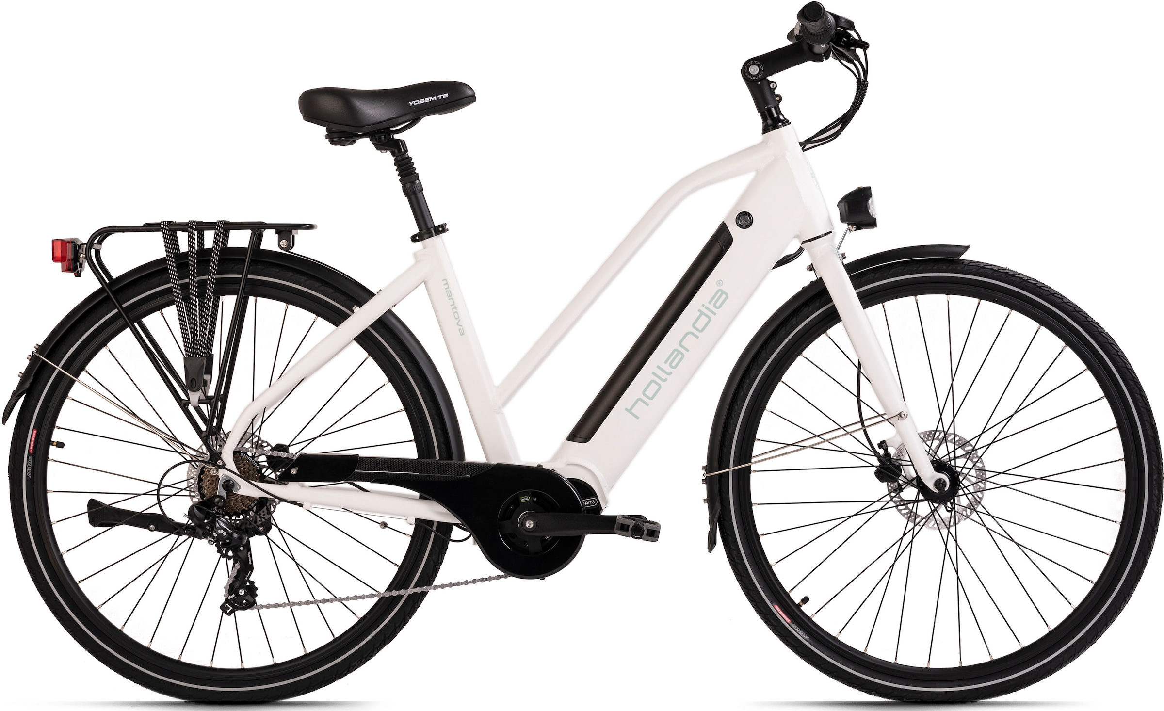 Hollandia E-Bike "Mantova", 7 Gang, Shimano, Tourney, Mittelmotor 250 W, Pedelec, Elektrofahrrad für Damen u. Herren