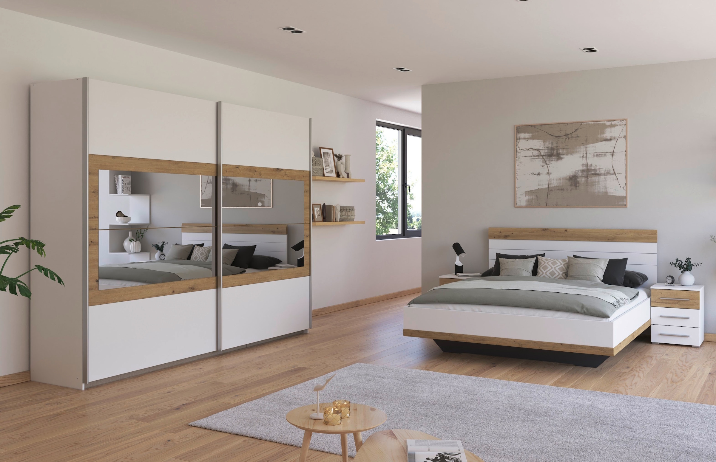 rauch Schlafzimmer-Set "Tarragona", (Set, 4 tlg.), Schrank in 3 Breiten, Be günstig online kaufen