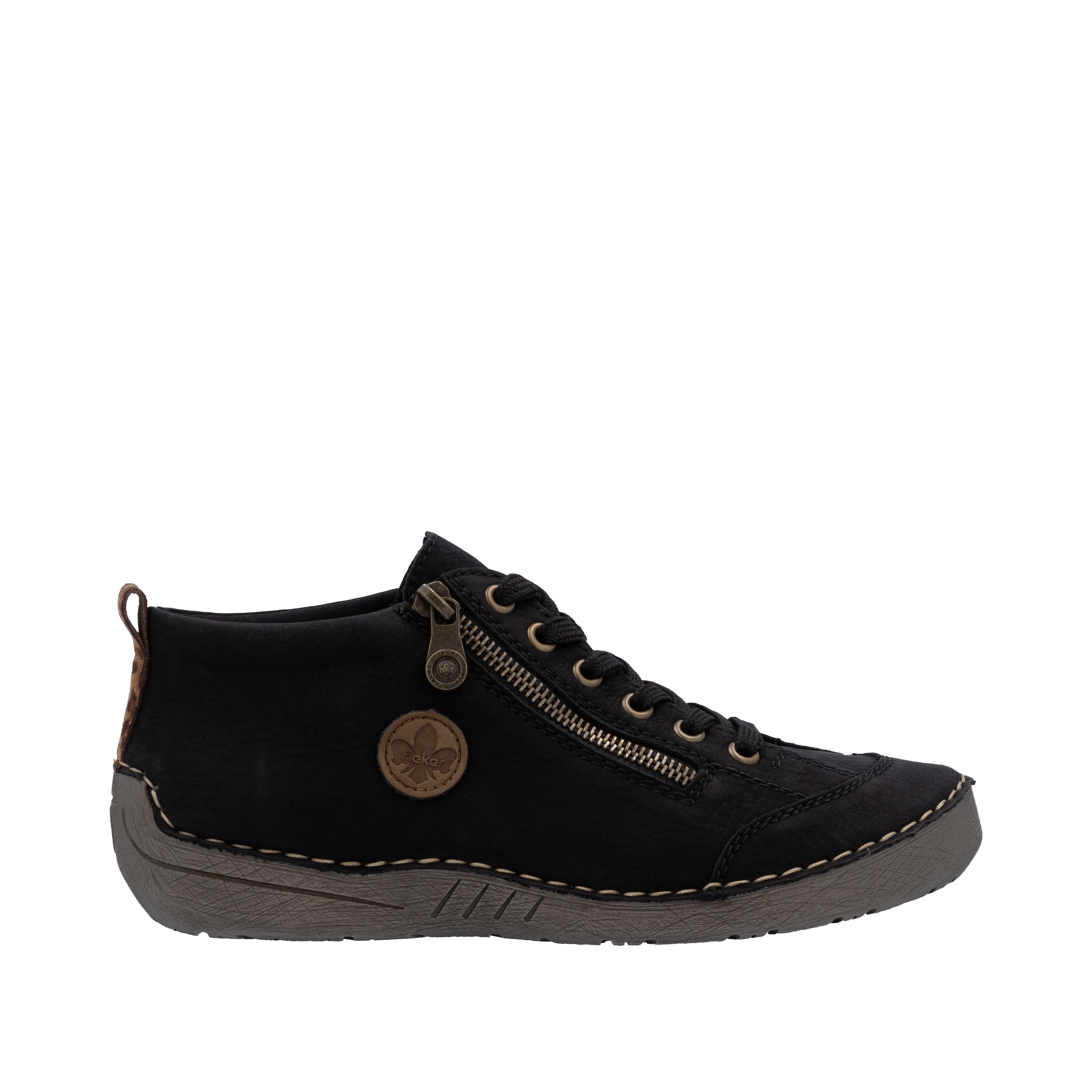 Rieker Schnürboots  Sneaker, Schnürschuh, Outdoorschuh mit Reißverschluss