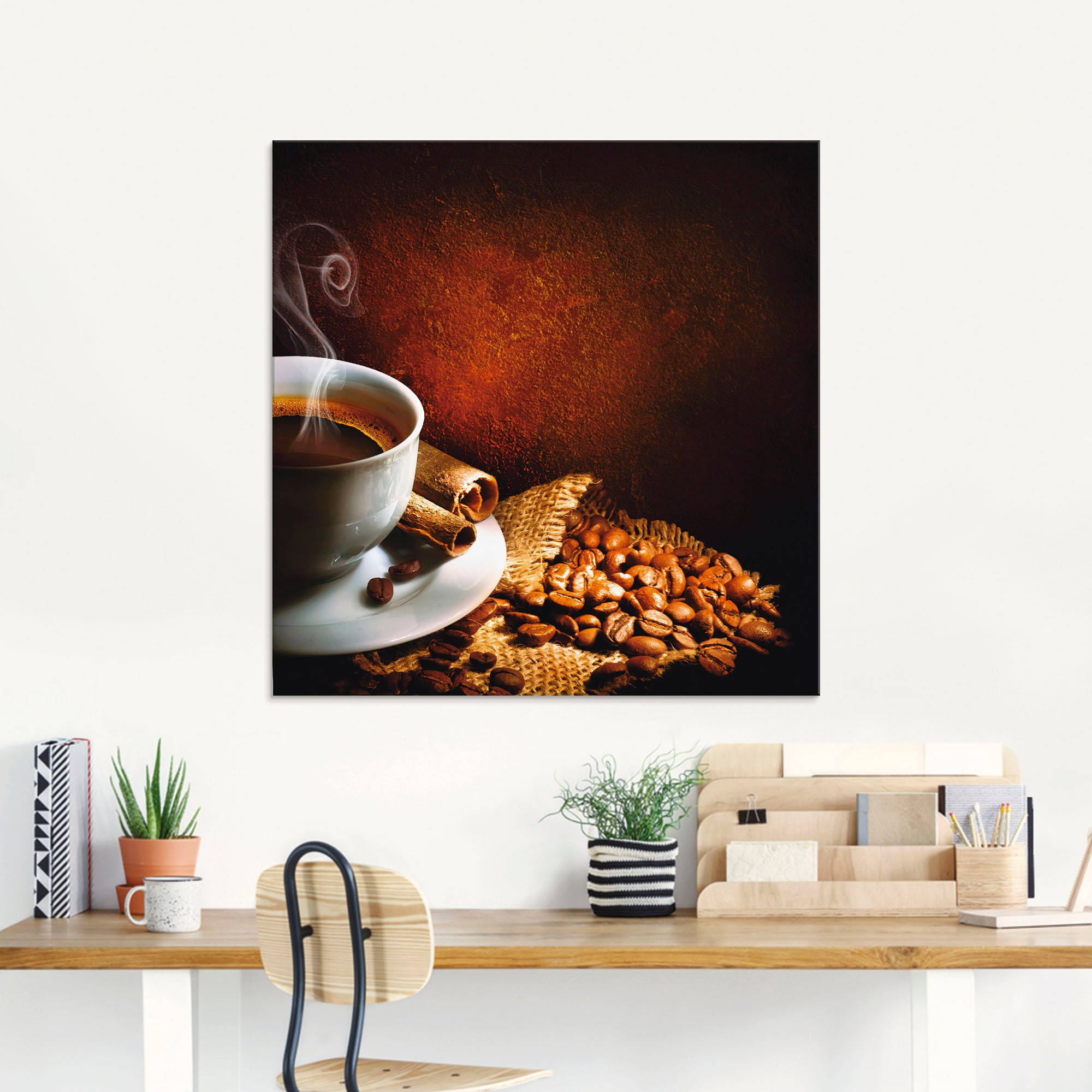 Artland Glasbild "Kaffee", Getränke, (1 St.), in verschiedenen Größen günstig online kaufen