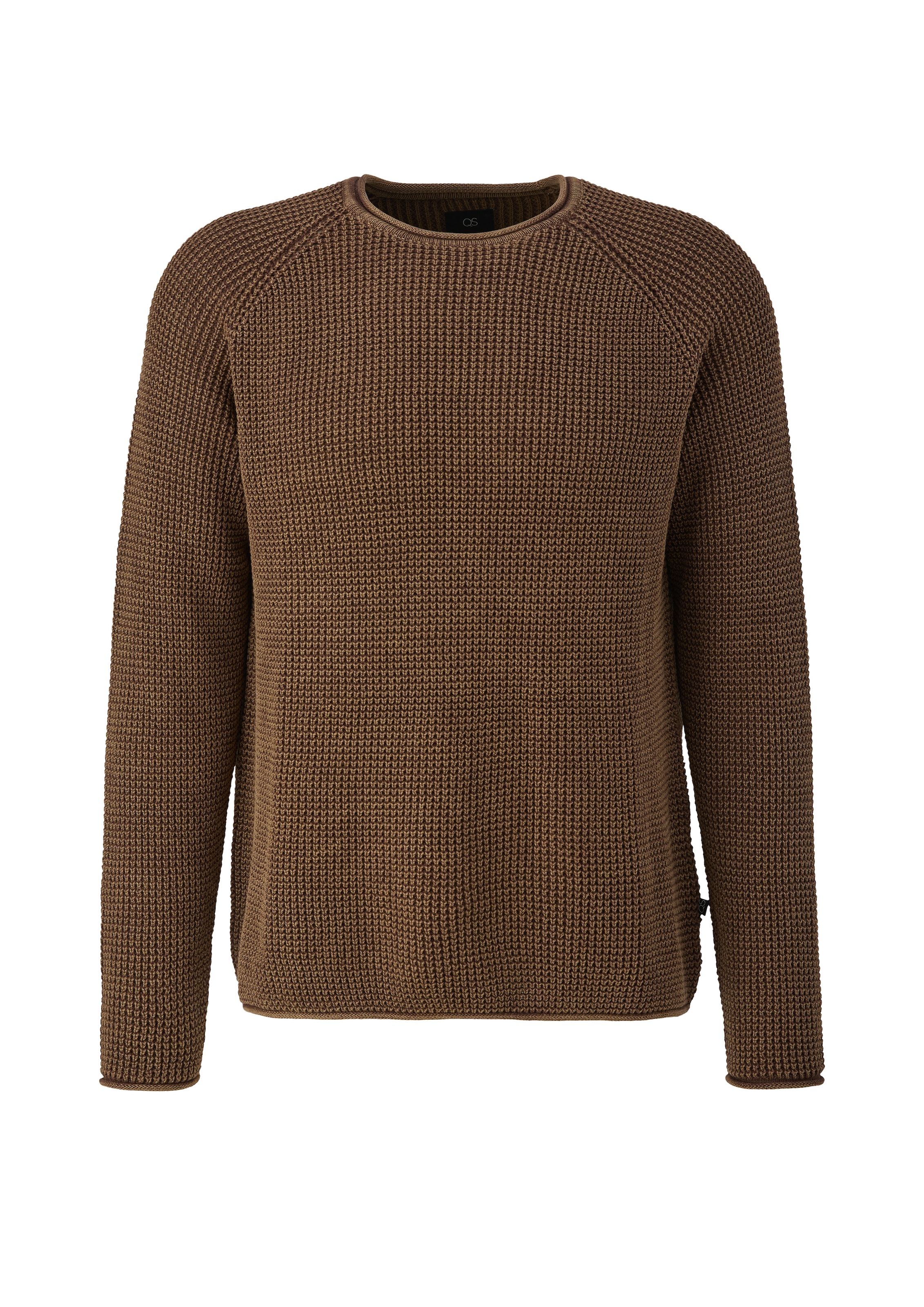 QS Strickpullover Winterpullover in Strick-Optik und Rundhals