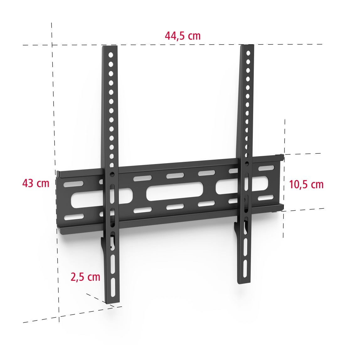 Hama TV-Wandhalterung »Wandhalterung (fix, 32" - 75", VESA 400x400)«, bis 191 cm Zoll