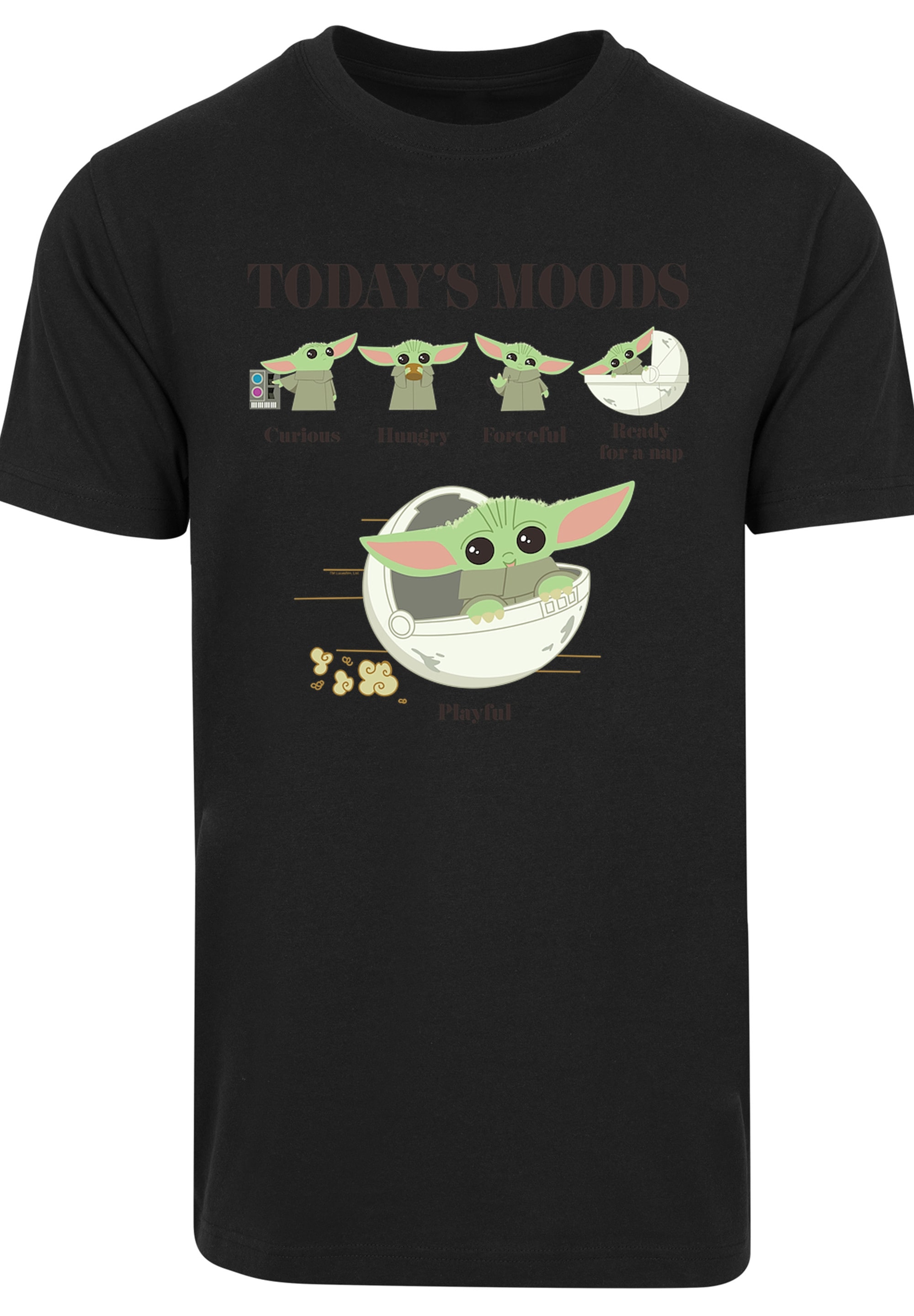 F4NT4STIC T-Shirt »Star Wars Mandalorian Child Moods«, Herren,Premium Merch,Regular-Fit,Basic,Bedruckt
