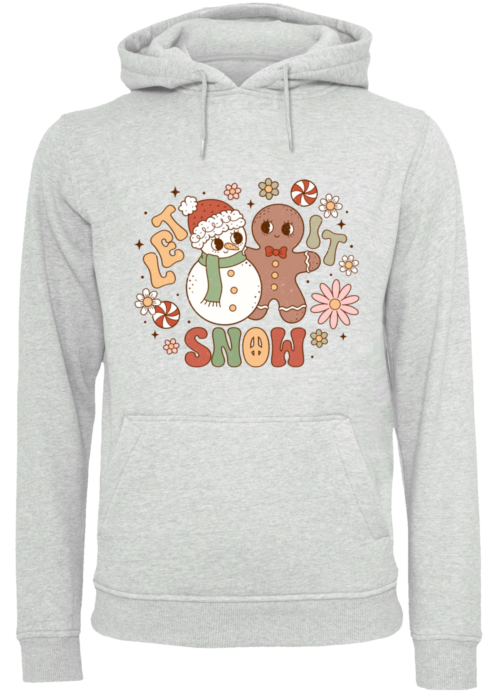 Kapuzenpullover »Let It Snow Groovy Christmas Gingerbread«, Premium Qualität