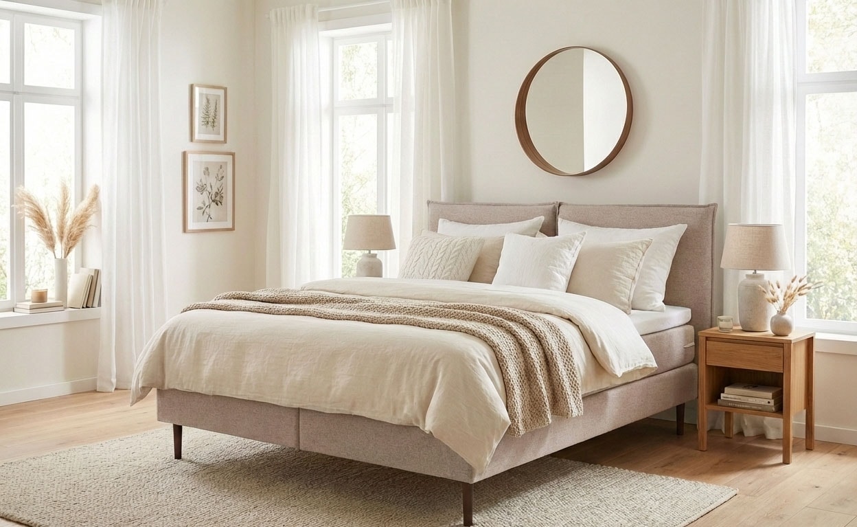 LeGer Home by Lena Gercke "ERIK Boxbett mit Bonnell-/Taschen-Federkernmatratze, Breite 160/180cm" wahlweise Härtegrad der Matratze H2/H3/H4, Polsterbett mit/ohne Topper