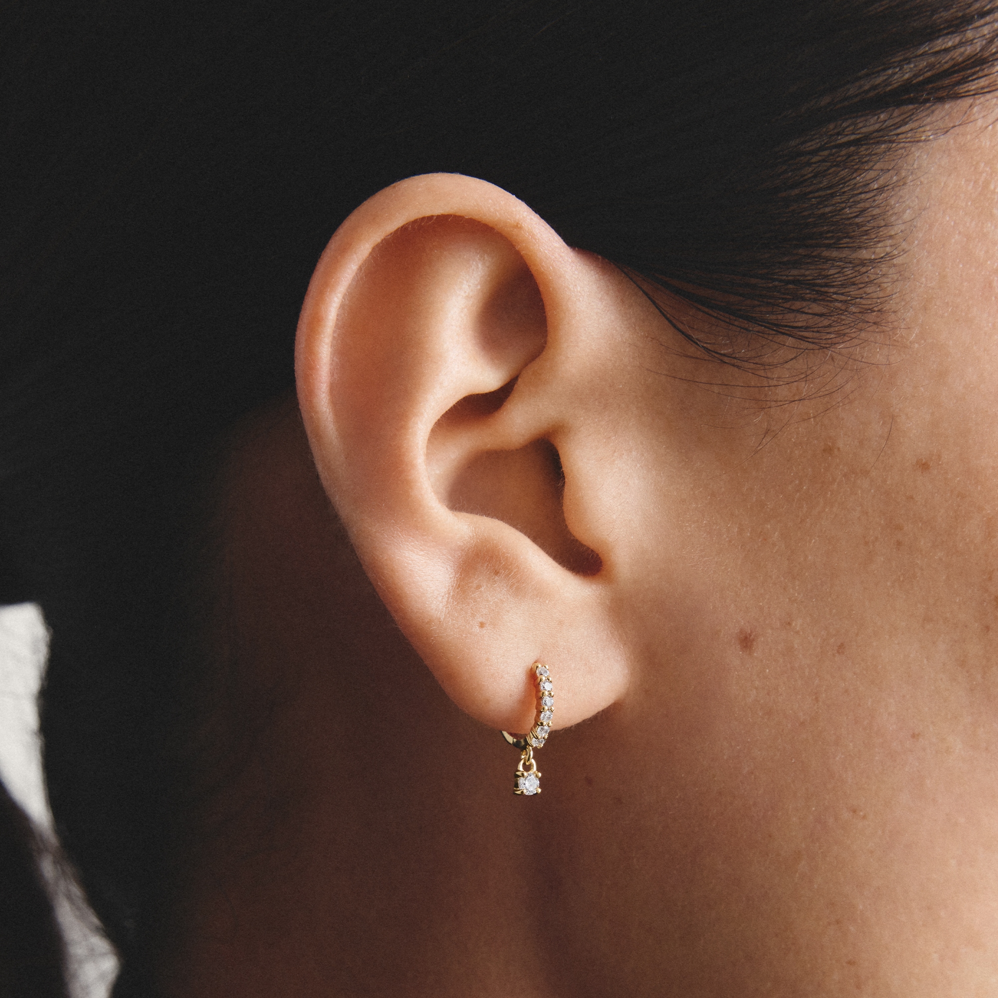 THOMAS SABO Paar Creolen »mit Anhänger« mit Zirkonia (synth.)