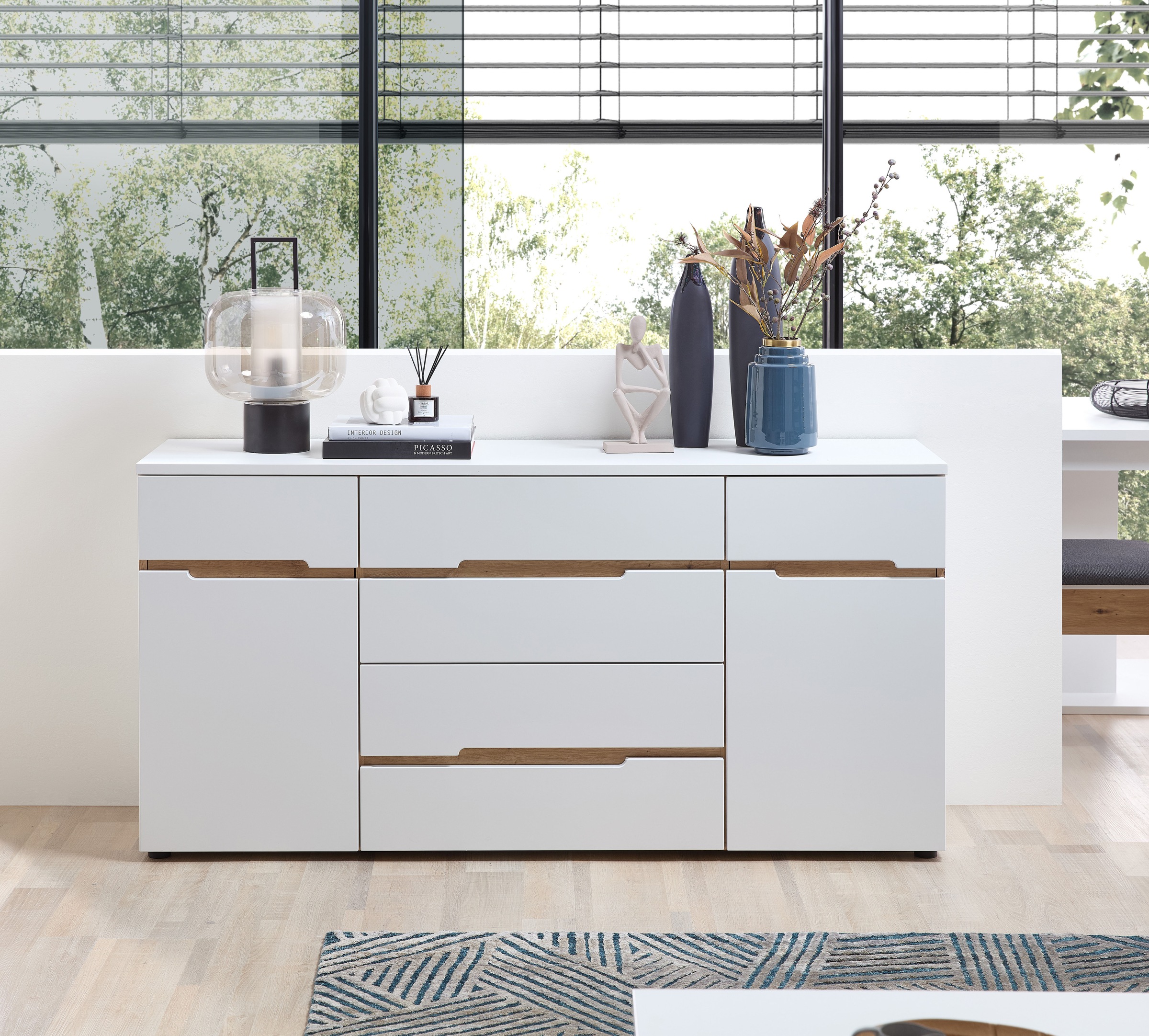 Innostyle Sideboard "Memphis Sideboard, 165x82x44cm (B/H/T)", (1 St.), 2 tü günstig online kaufen
