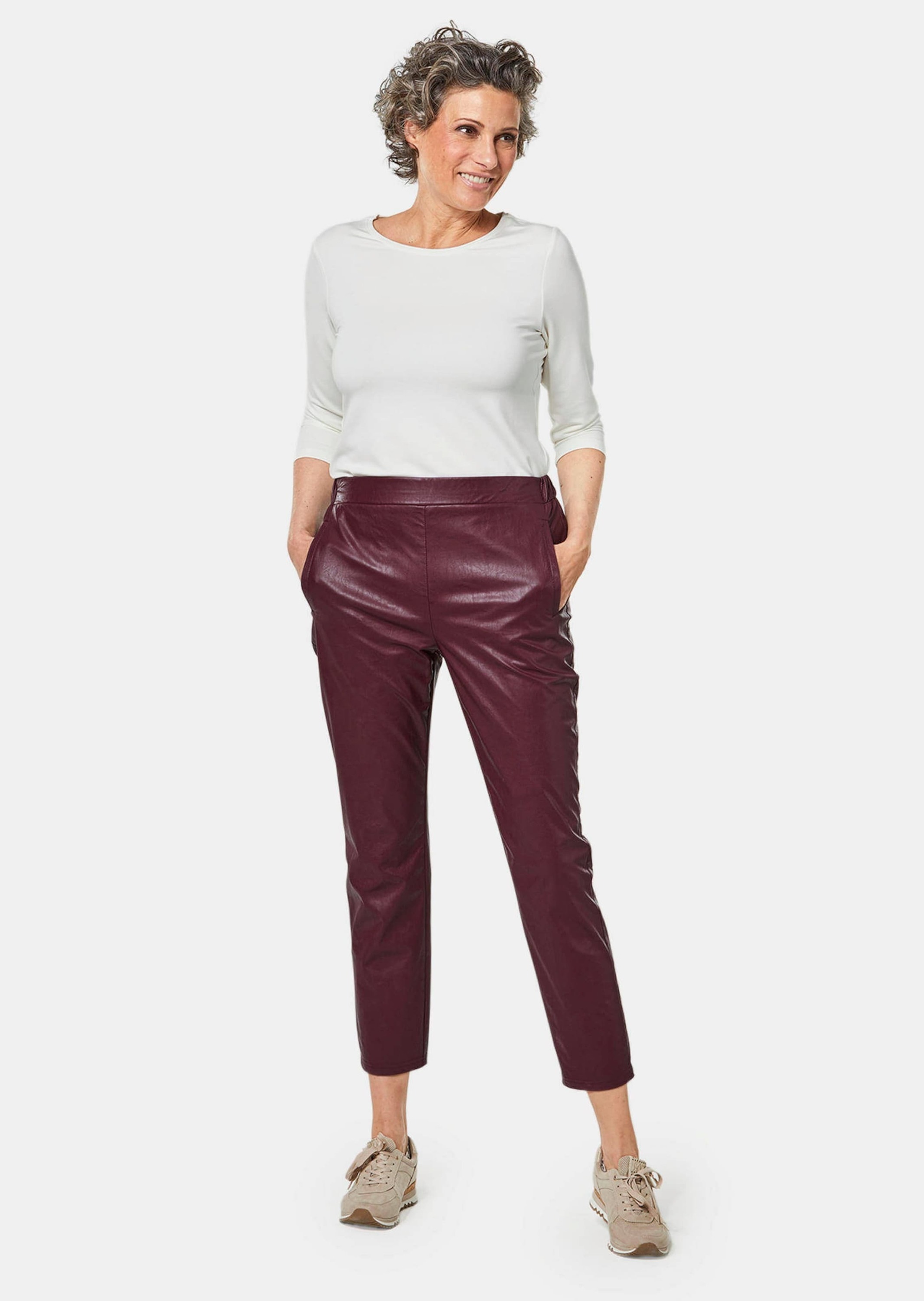 GOLDNER 2-in-1-Hose "Bequeme Schlupfhose in Lederoptik" günstig online kaufen