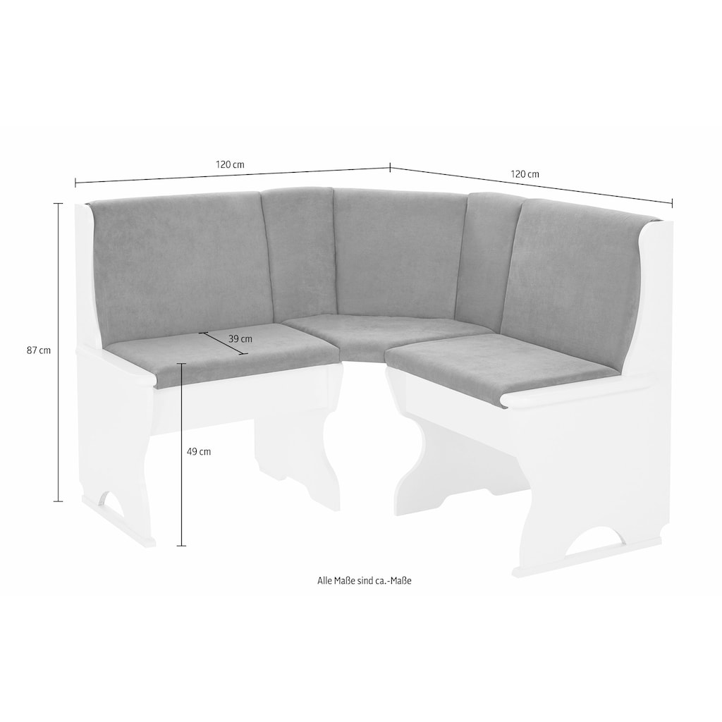 SCHÖSSWENDER Sitzbank »Köln«, Eckbank mit Truhe