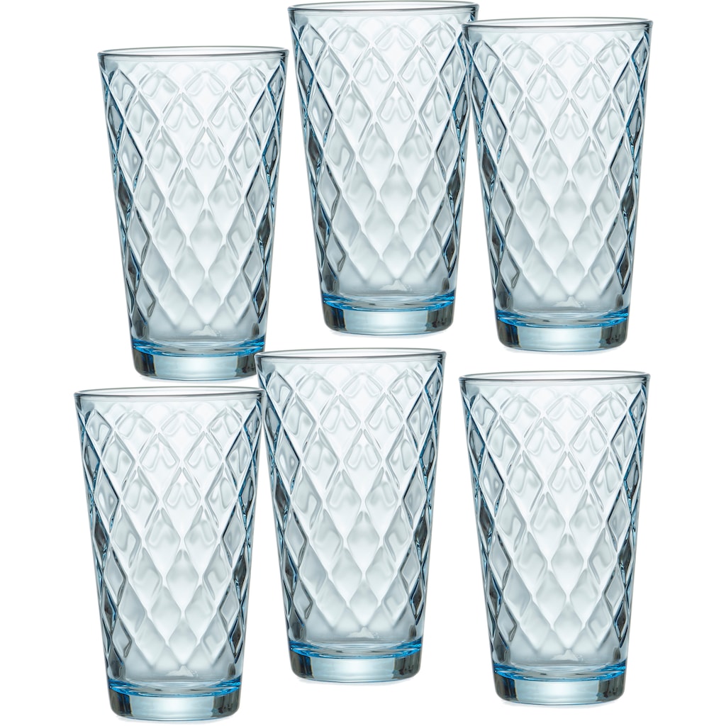 Ritzenhoff & Breker Longdrinkglas »Wela«, (Set, 6 tlg., 6 Longdrinkgläser, je 400 ml)