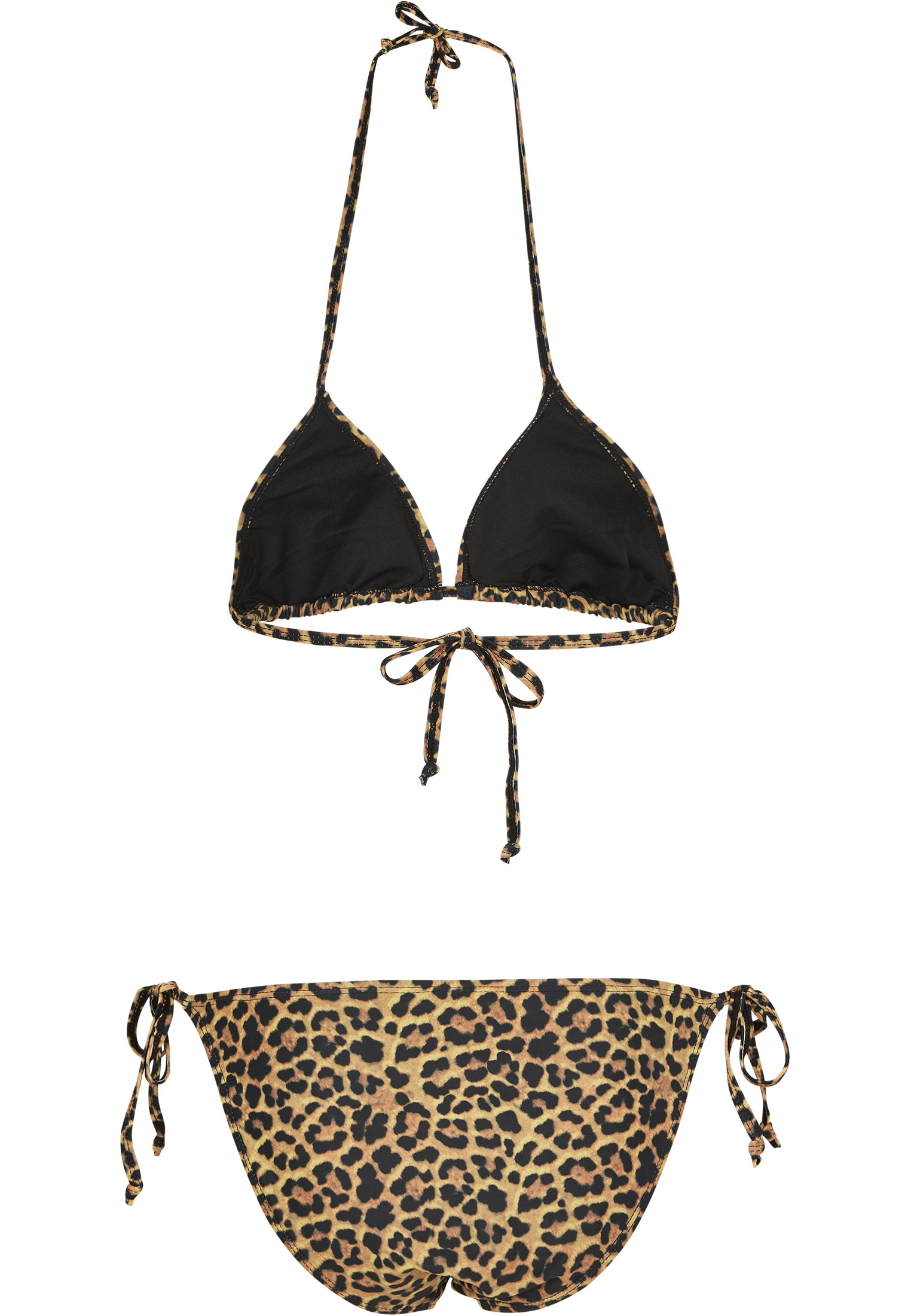 URBAN CLASSICS Triangel-Bikini »Urban Classics Damen Ladies Animal Bikini«