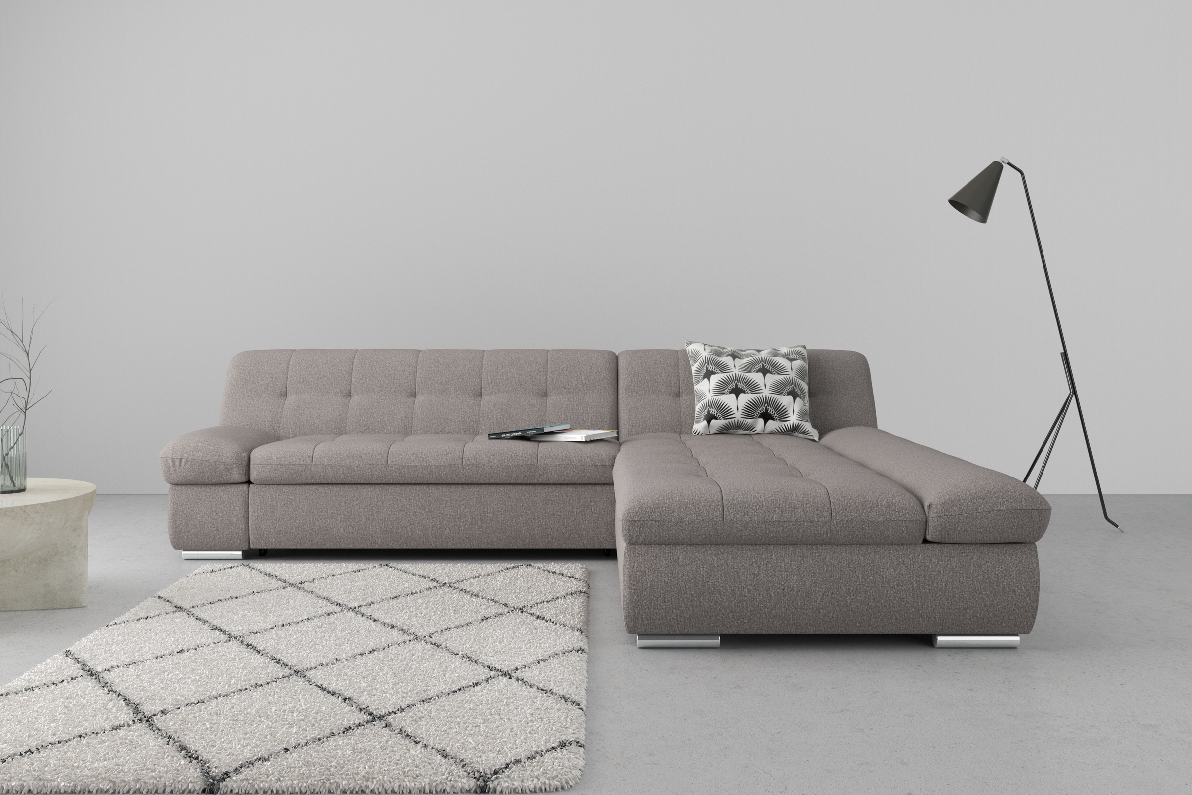 DOMO collection Ecksofa "Mona L-Form" wahlweise mit Bettfunktion günstig online kaufen