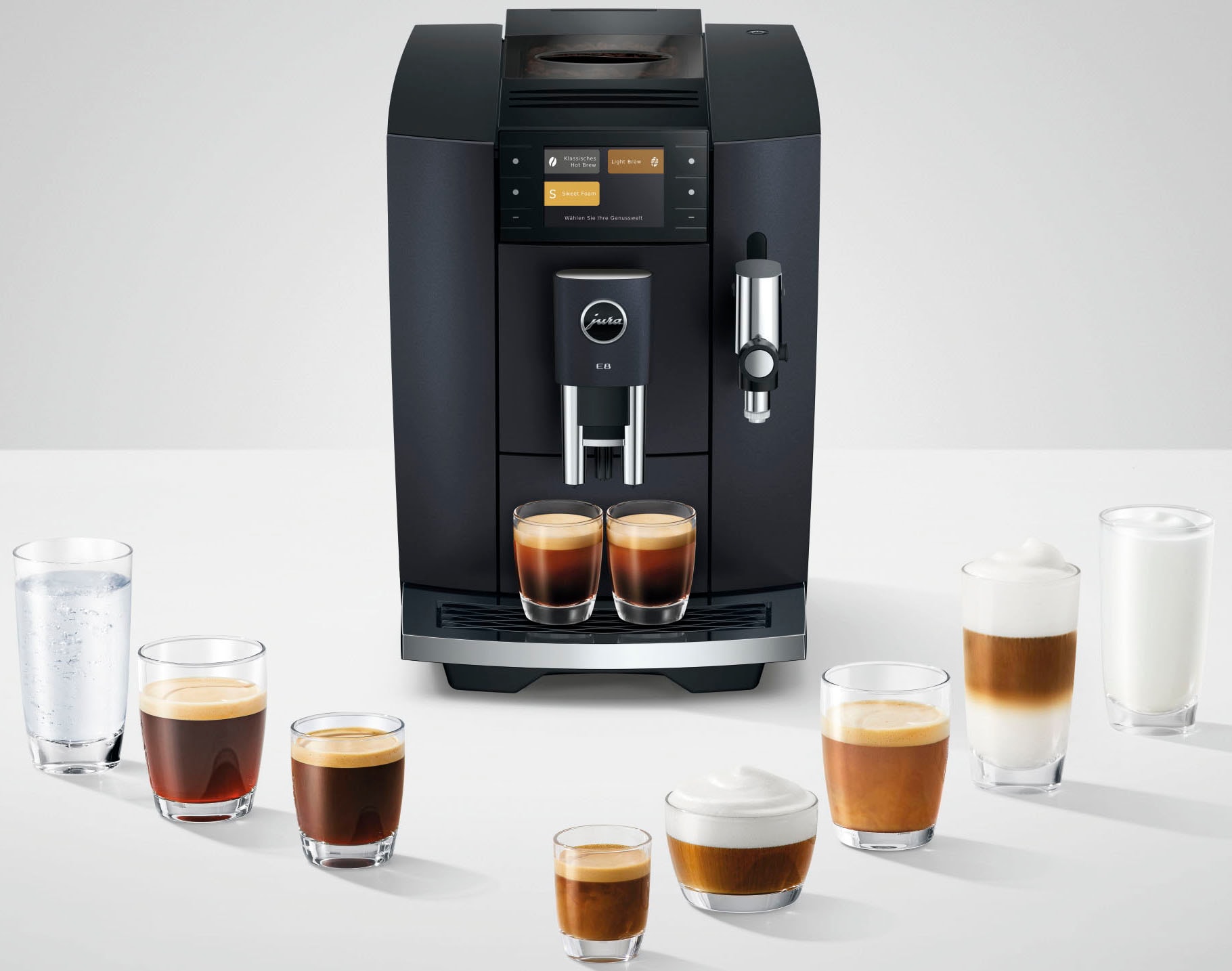 JURA Kaffeevollautomat »15749 E8 Cosmic Black (ED)«